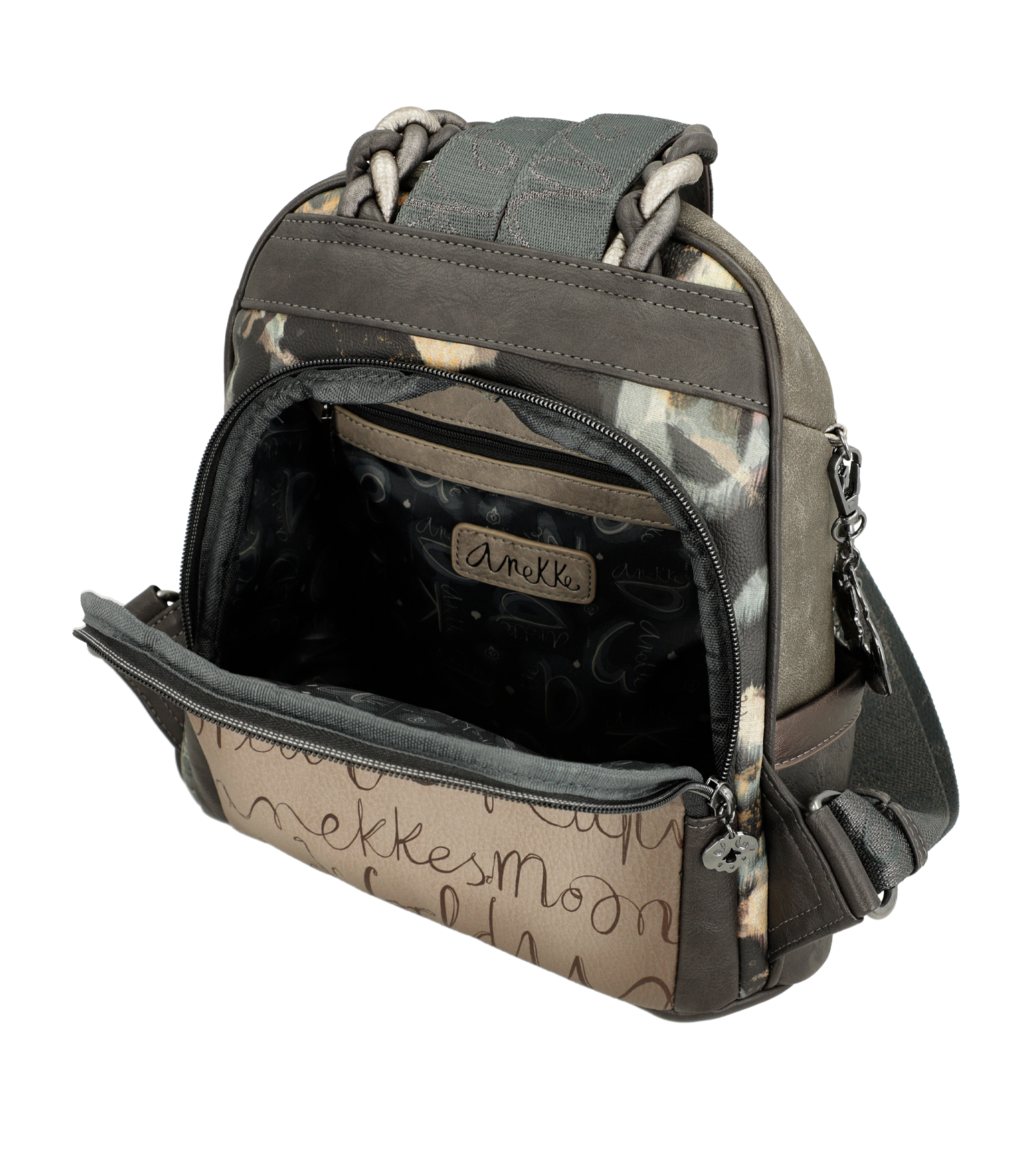 Anekke Rucksack geflochtener Griff Manifesto