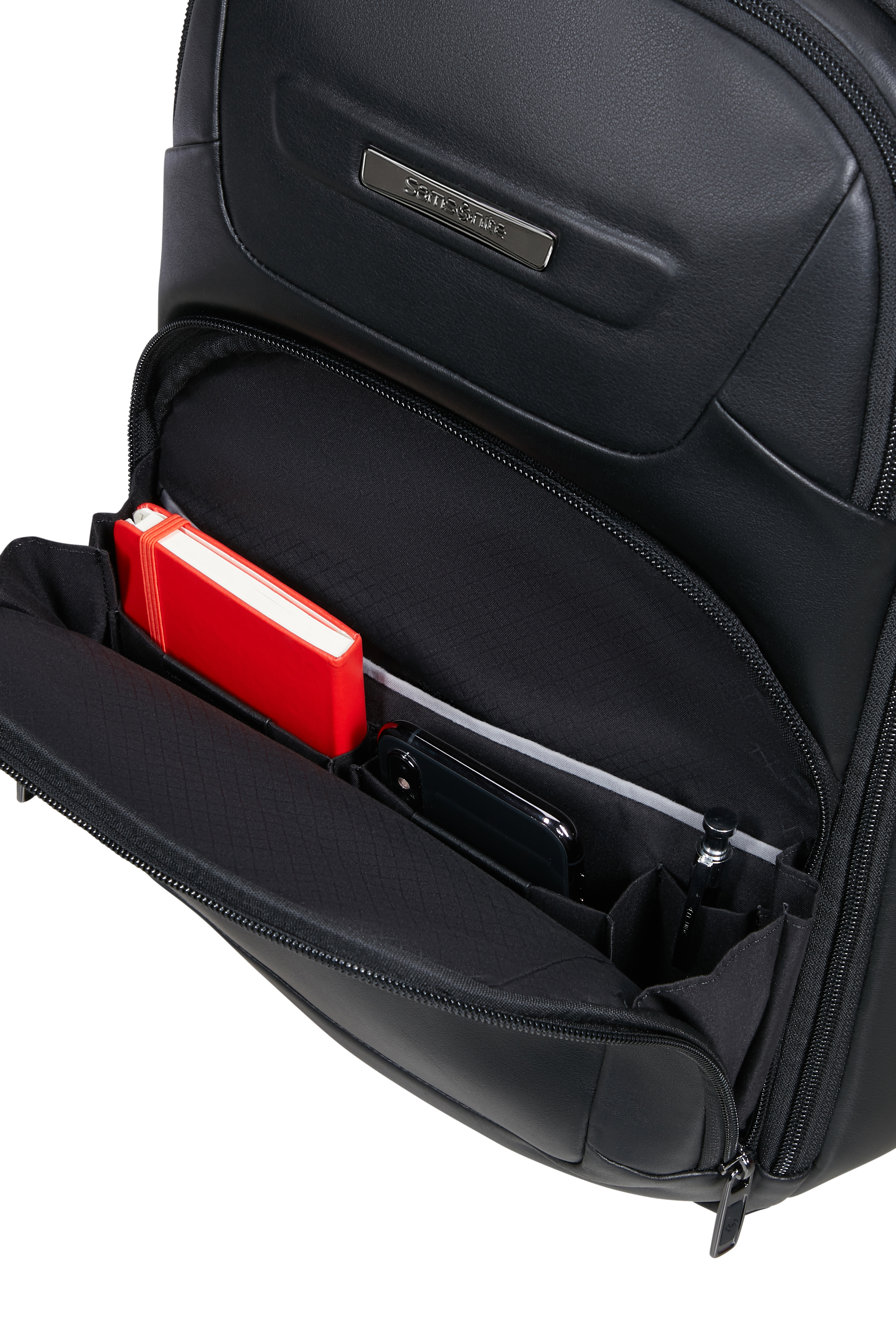 Samsonite Laptop Rucksack 14.1" PRO-DLX Leather schwarz