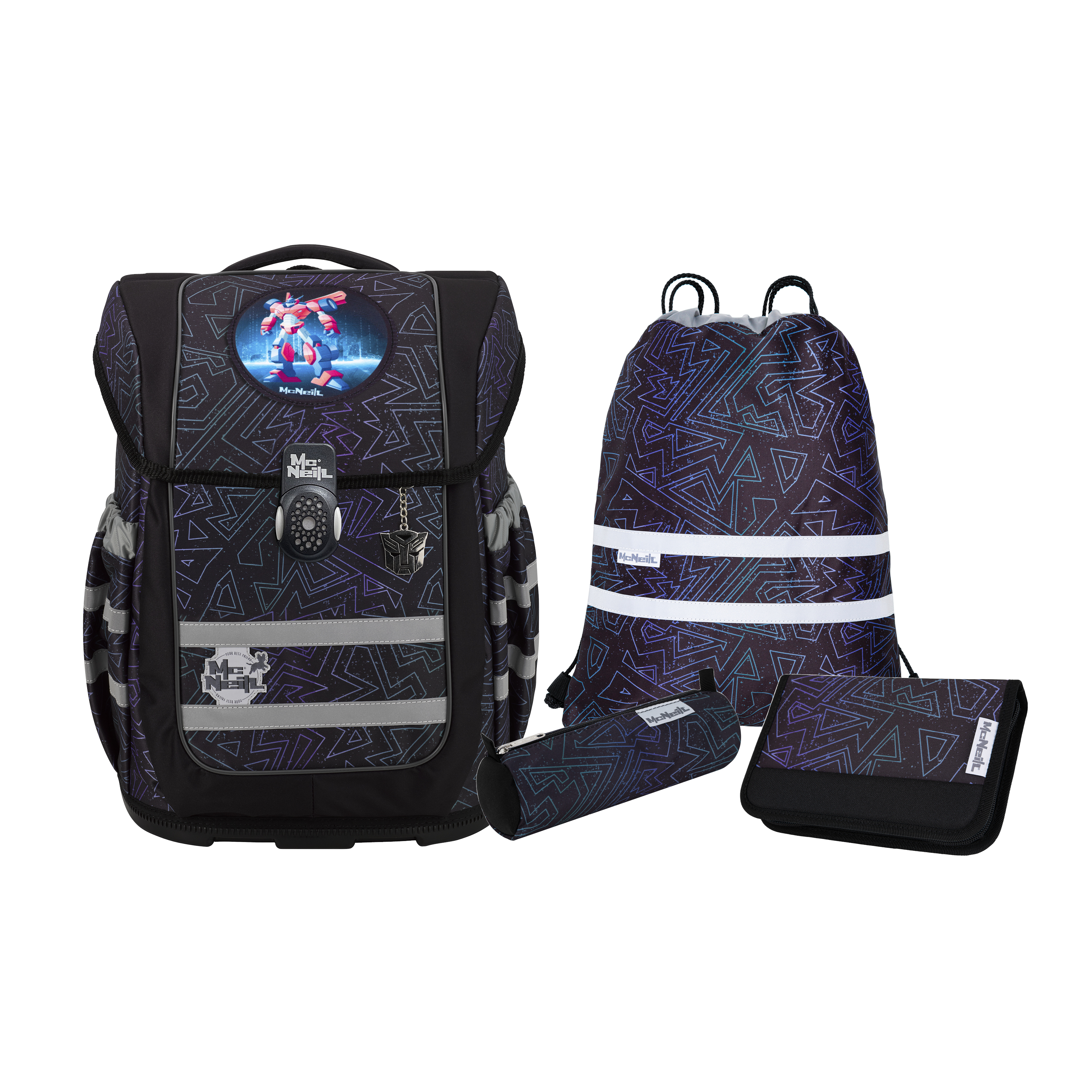 McNeill Schulranzen-Set Ergo Compacto TRON