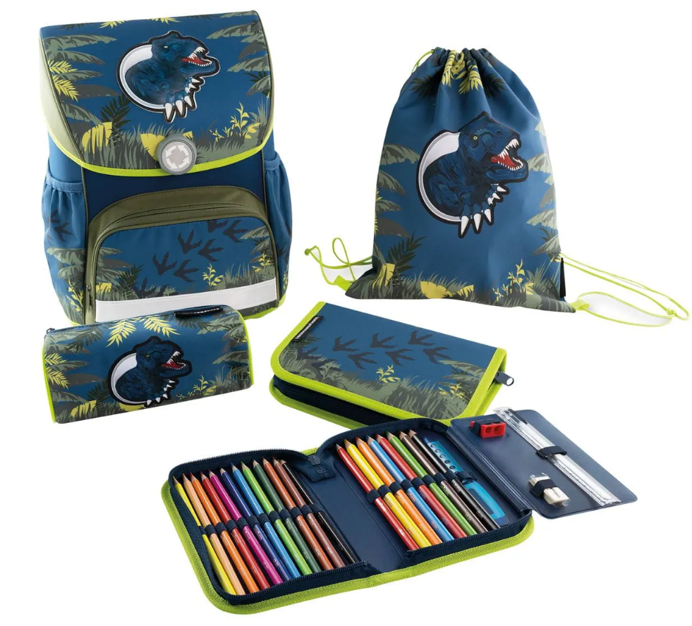 Eberhard Faber Schulranzen-Set EFAlino Dinosaurier