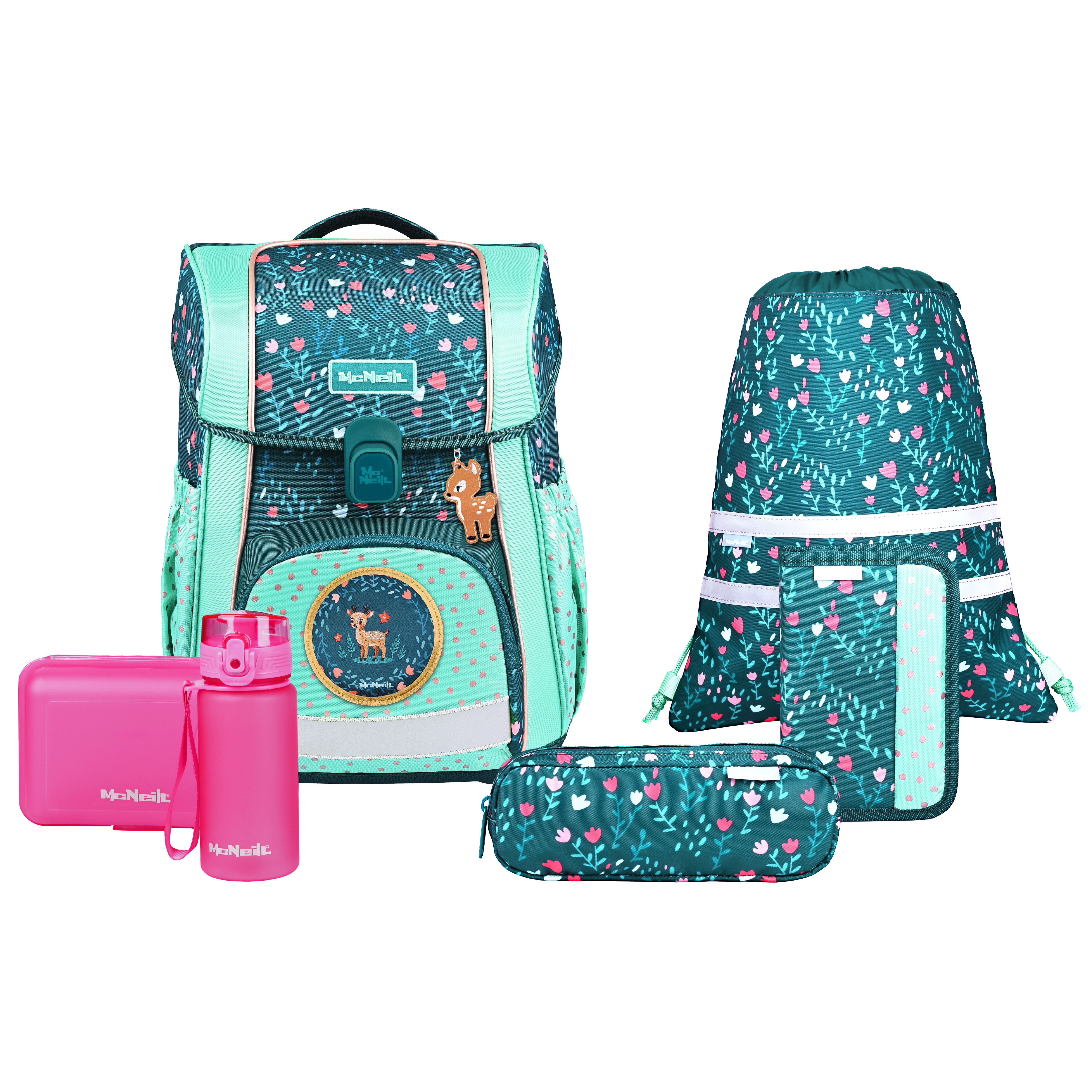 McNeill Schulranzen-Set Bravo Deary 9-teilig 