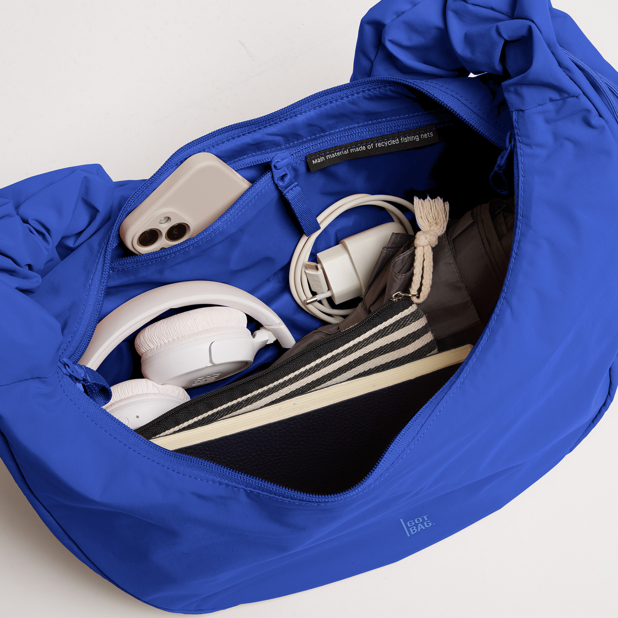 GOT BAG Moon Bag Ruffle cobalt monochrome