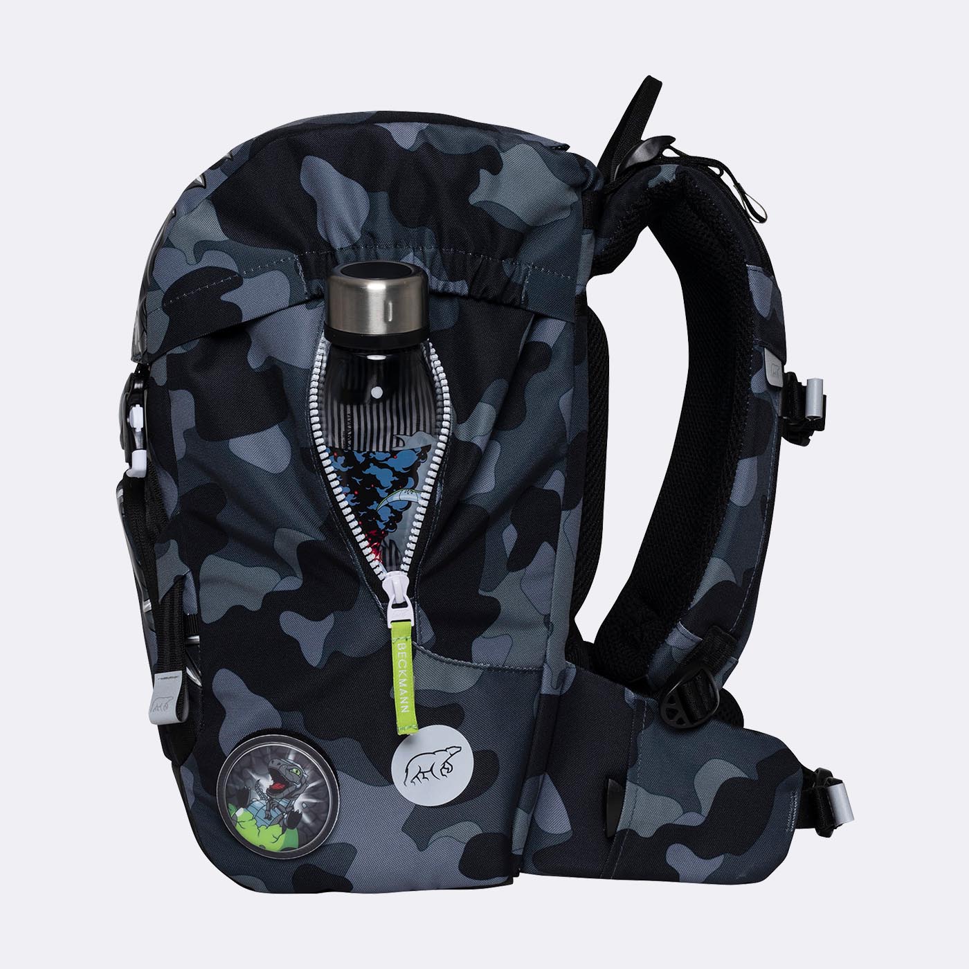 Beckmann Schulrucksack Set 6-teilig Classic Camo Rex