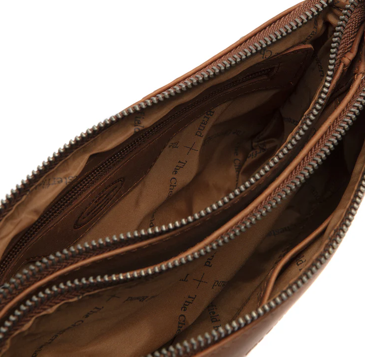 Chesterfield Leder Umhängetasche Sisli cognac Chesterfield Leder Umhängetasche Sisli cognac