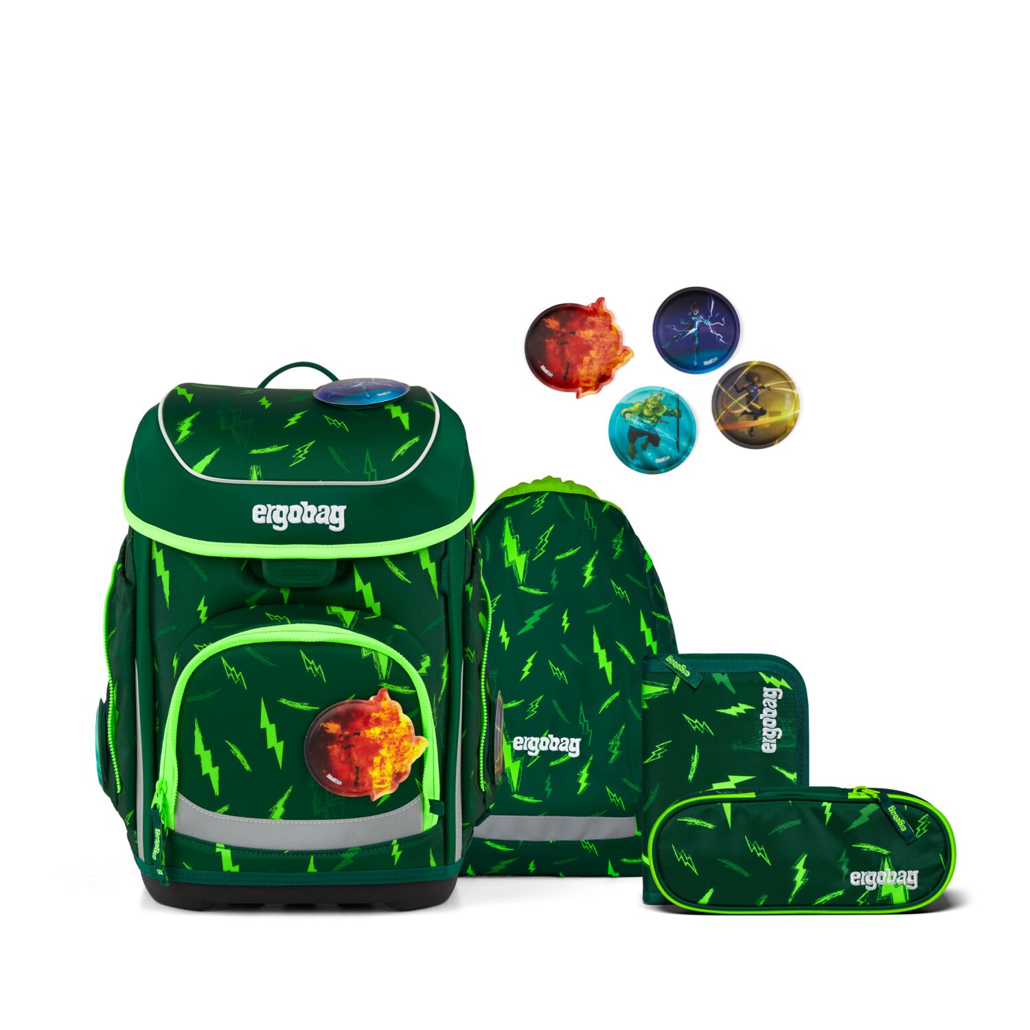 Ergobag Schulranzen-Set Cubo Bärtastisch 2026