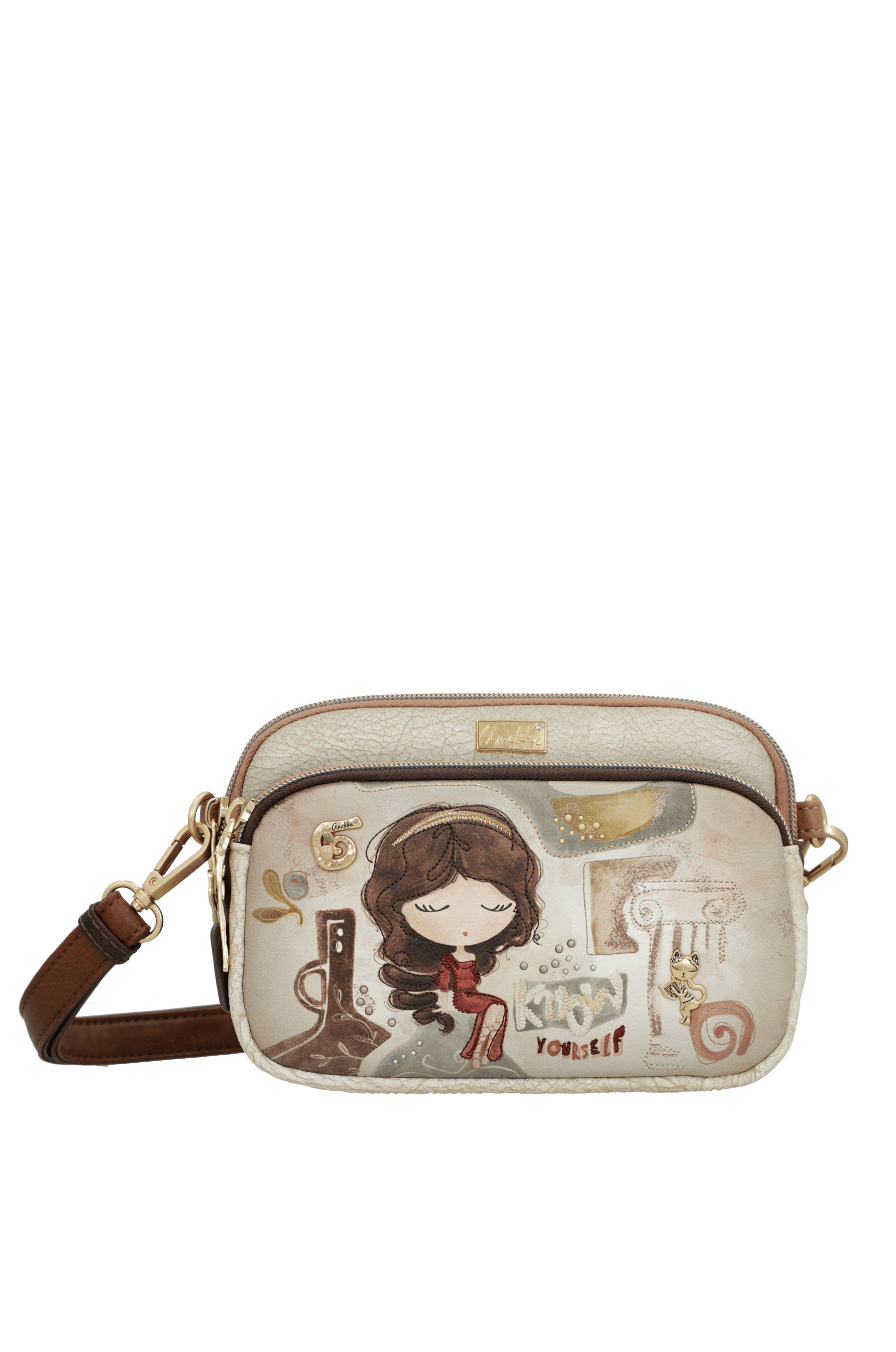 Anekke Umhängetasche Muse mit 3 Fächern klein