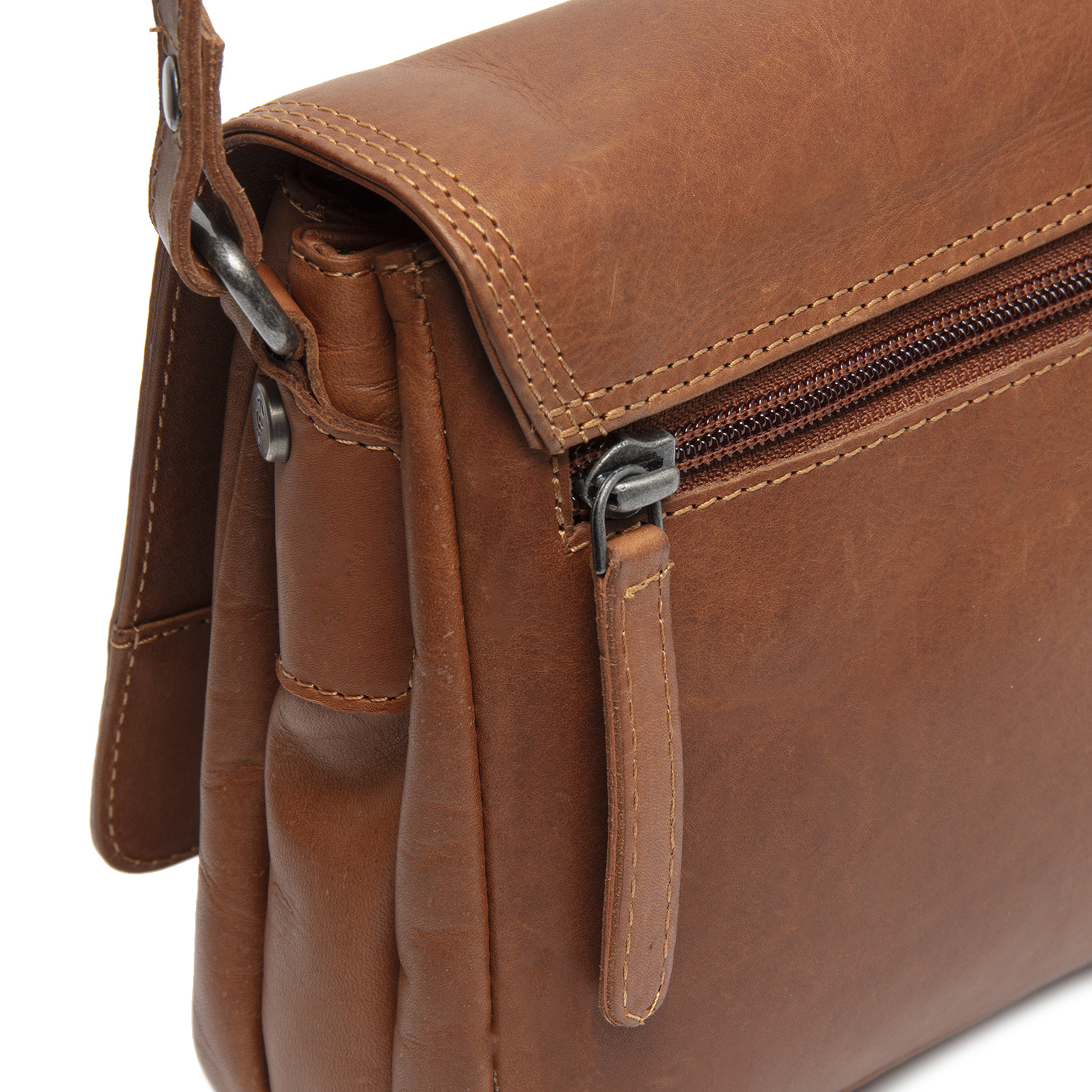 Chesterfield Leder Umhängetasche Laverton cognac