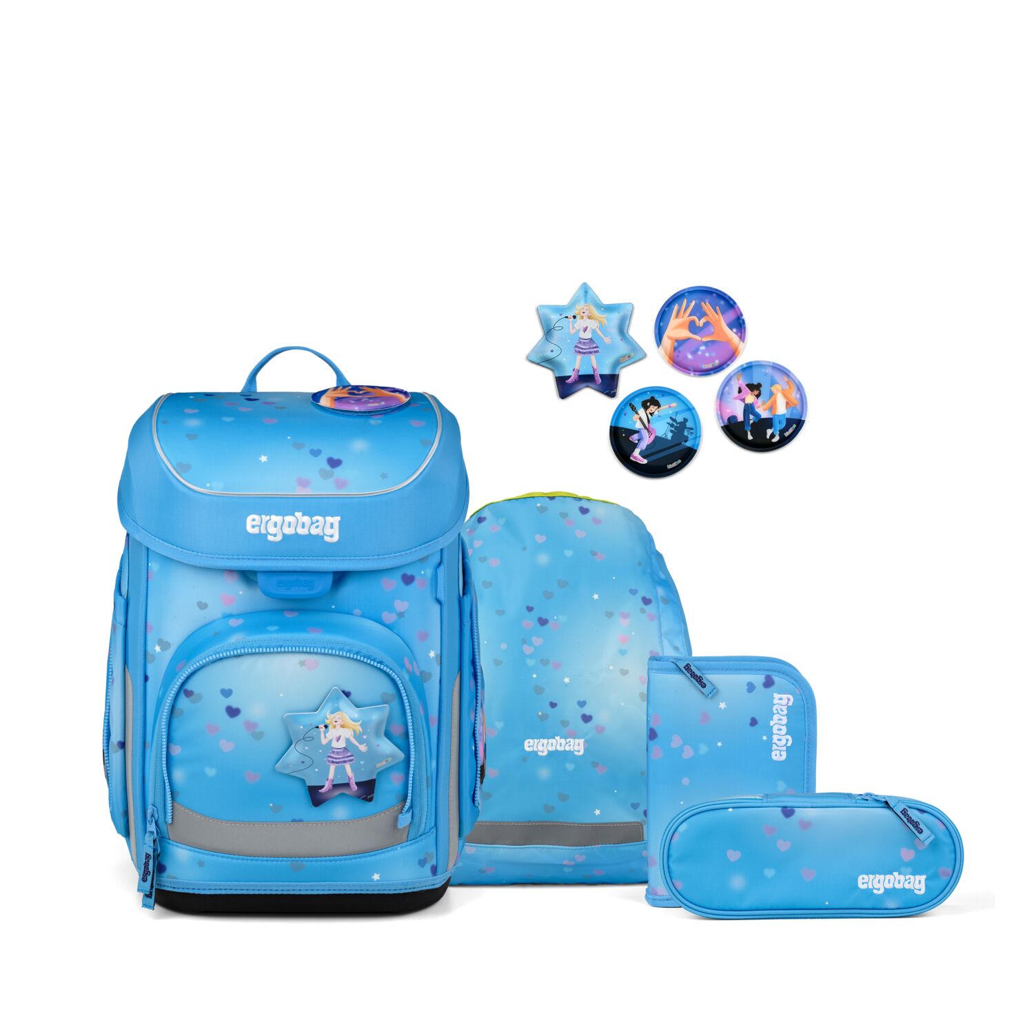 Ergobag Schulranzen-Set Cubo BühnenfieBär 2027