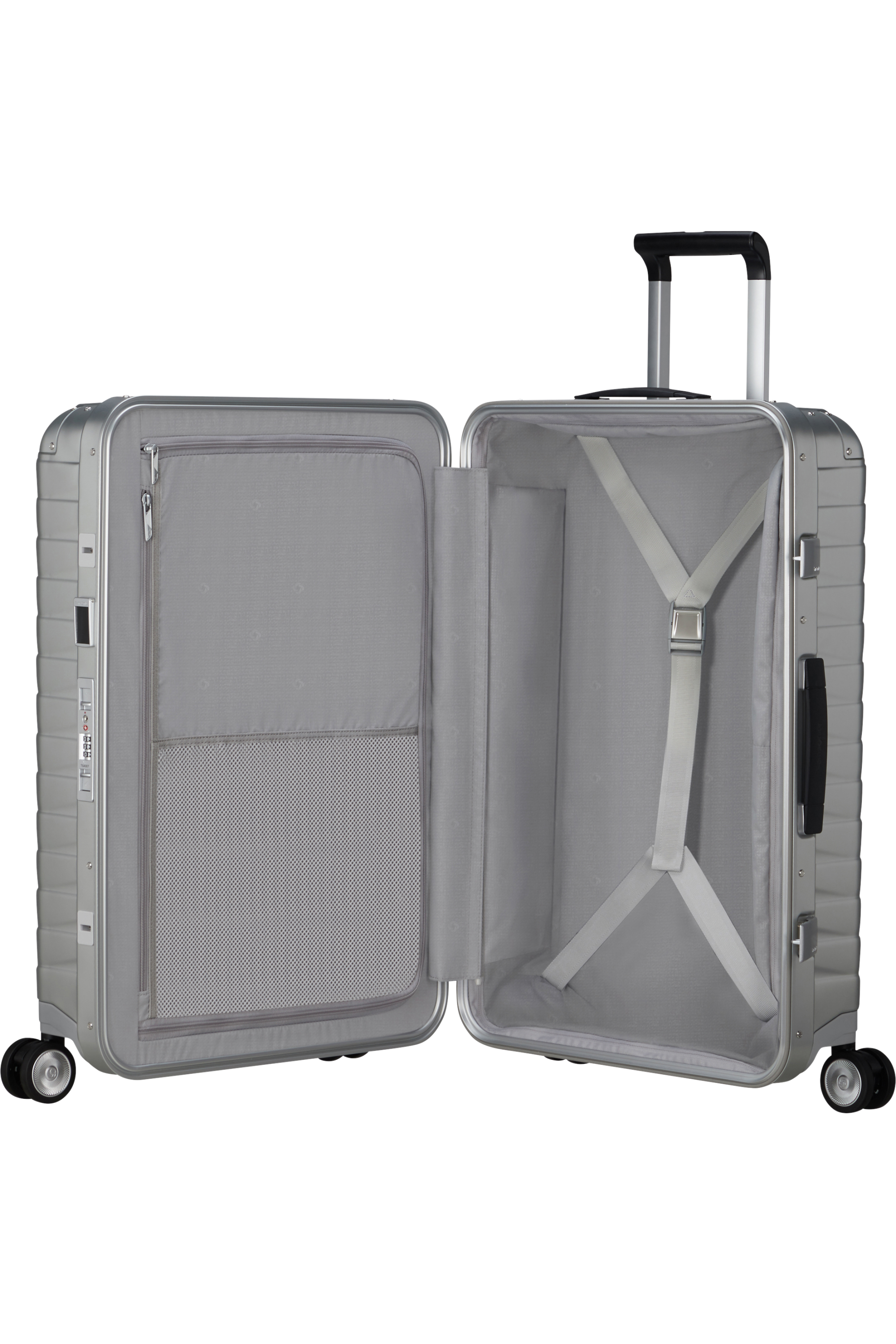 Samsonite Koffer Proxis Alu 69cm silber 