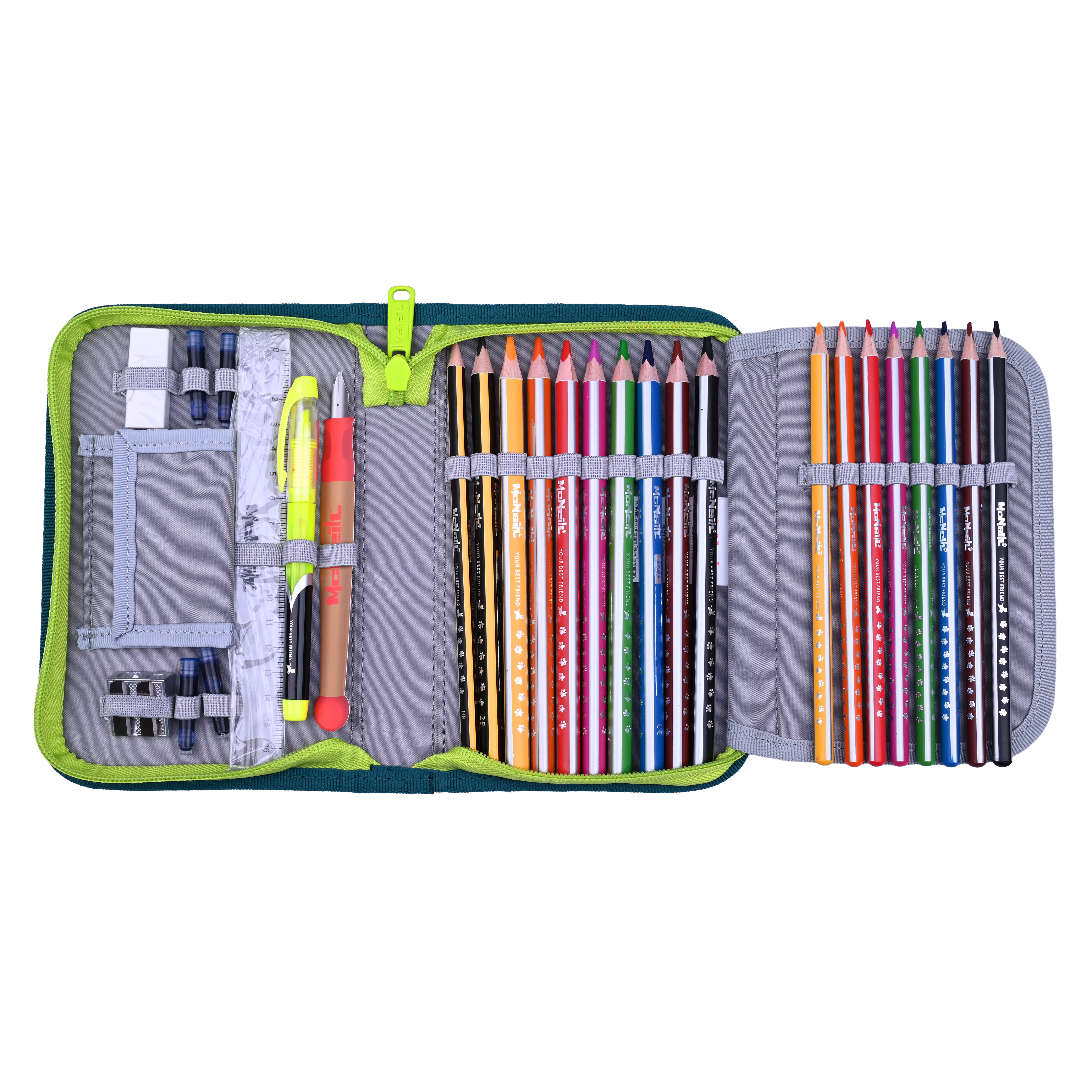 McNeill Schulranzen-Set Bravo Petrol 9-teilig 