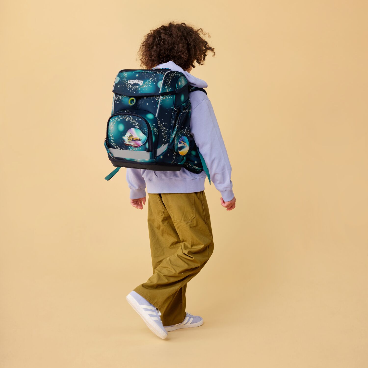 Ergobag Schulranzen-Set Cubo RaumfahrBär 2025