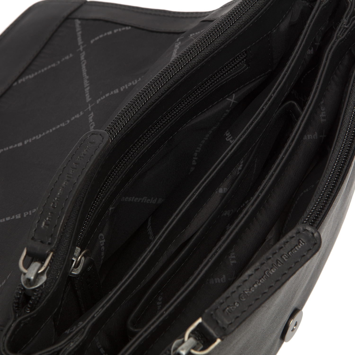 Chesterfield Leder Umhängetasche Reston schwarz