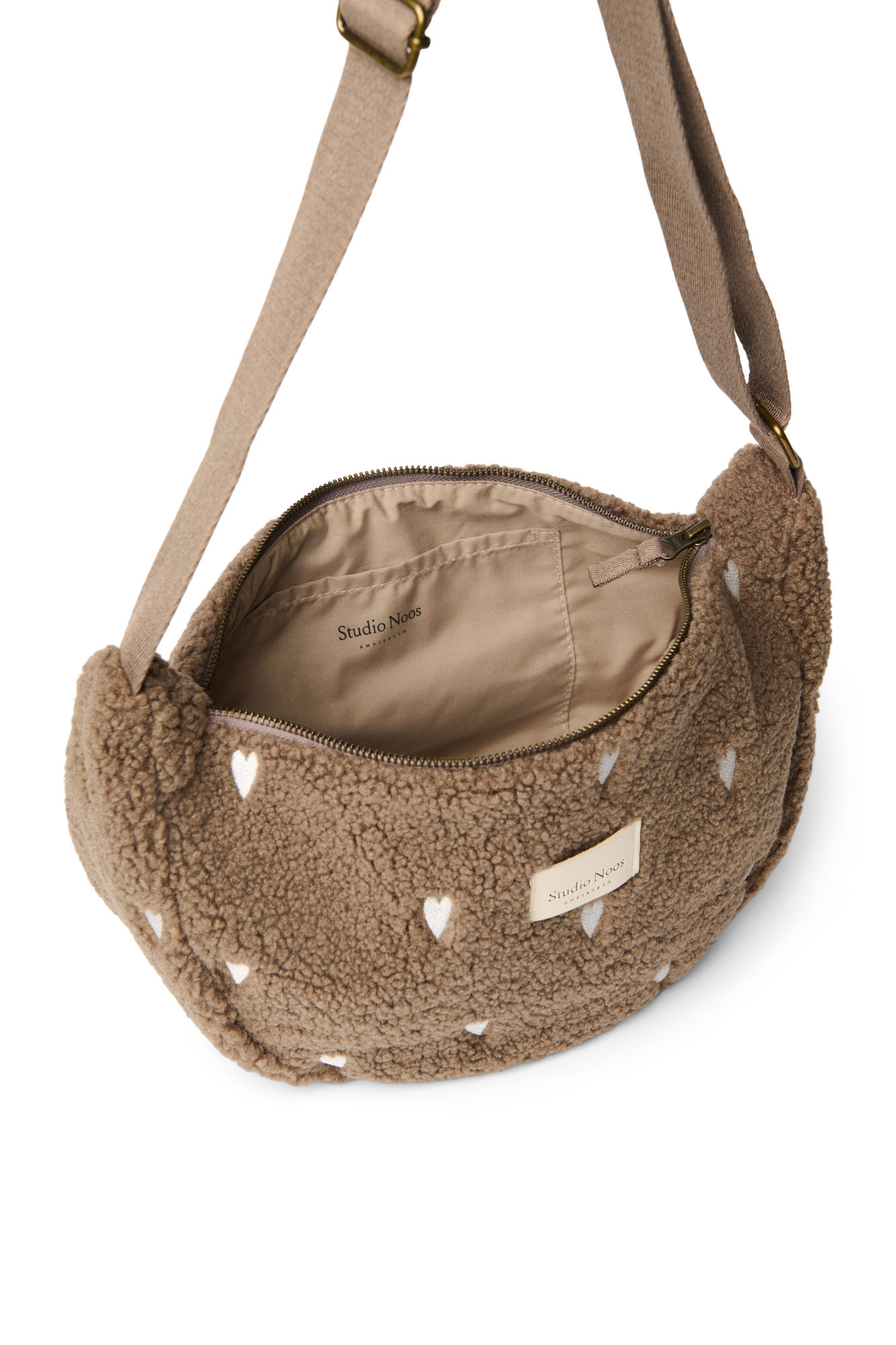 Studio Noos Teddy Adult Fanny Pack Brown Hearts Studio Noos Teddy Adult Fanny Pack Brown Hearts
