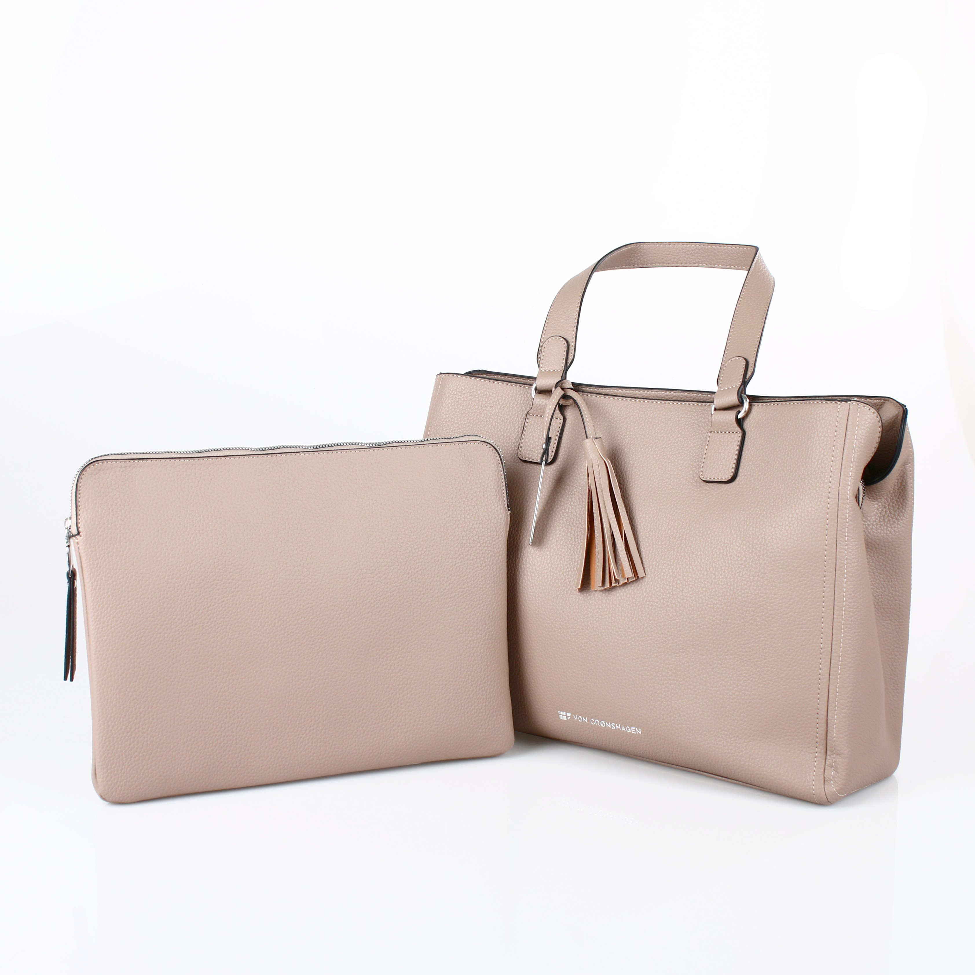 von Cronshagen Shopper + Laptoptasche Vatten Bolmen taupe