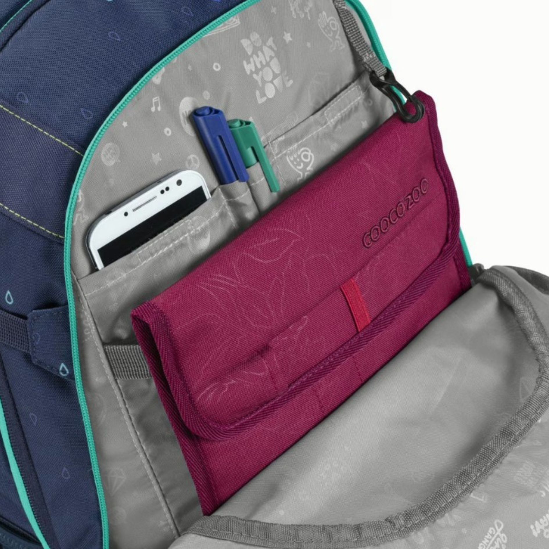 Coocazoo Schulrucksack MATE – Happy Raindrops Set