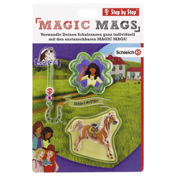 Step by Step Magnetbilder MAGIC MAGS SCHLEICH Set 3-teilig Horse Club, Sarah & Mystery (139246)