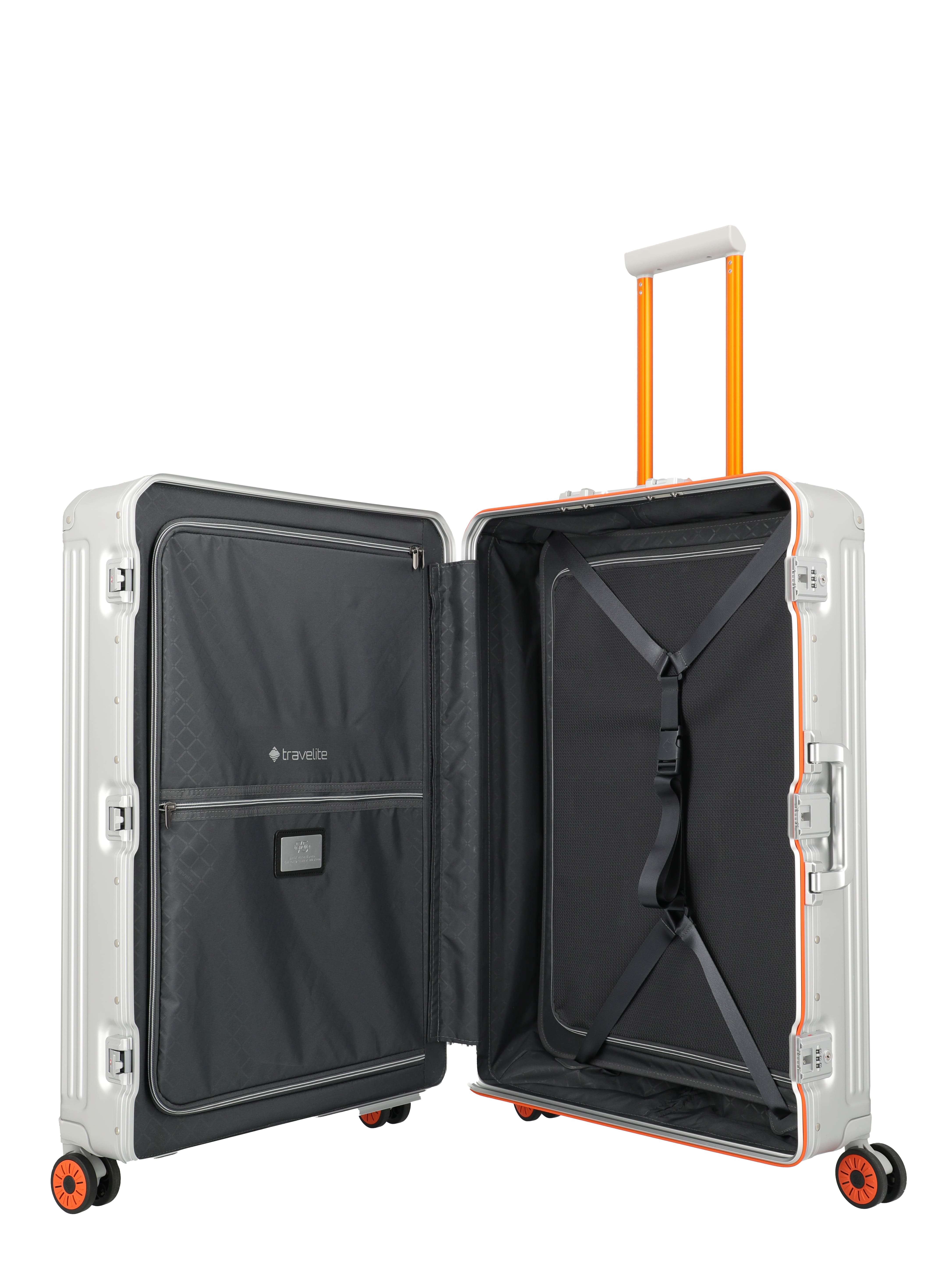 Travelite Trolley Next L 75 Jahre Edition silber-orange