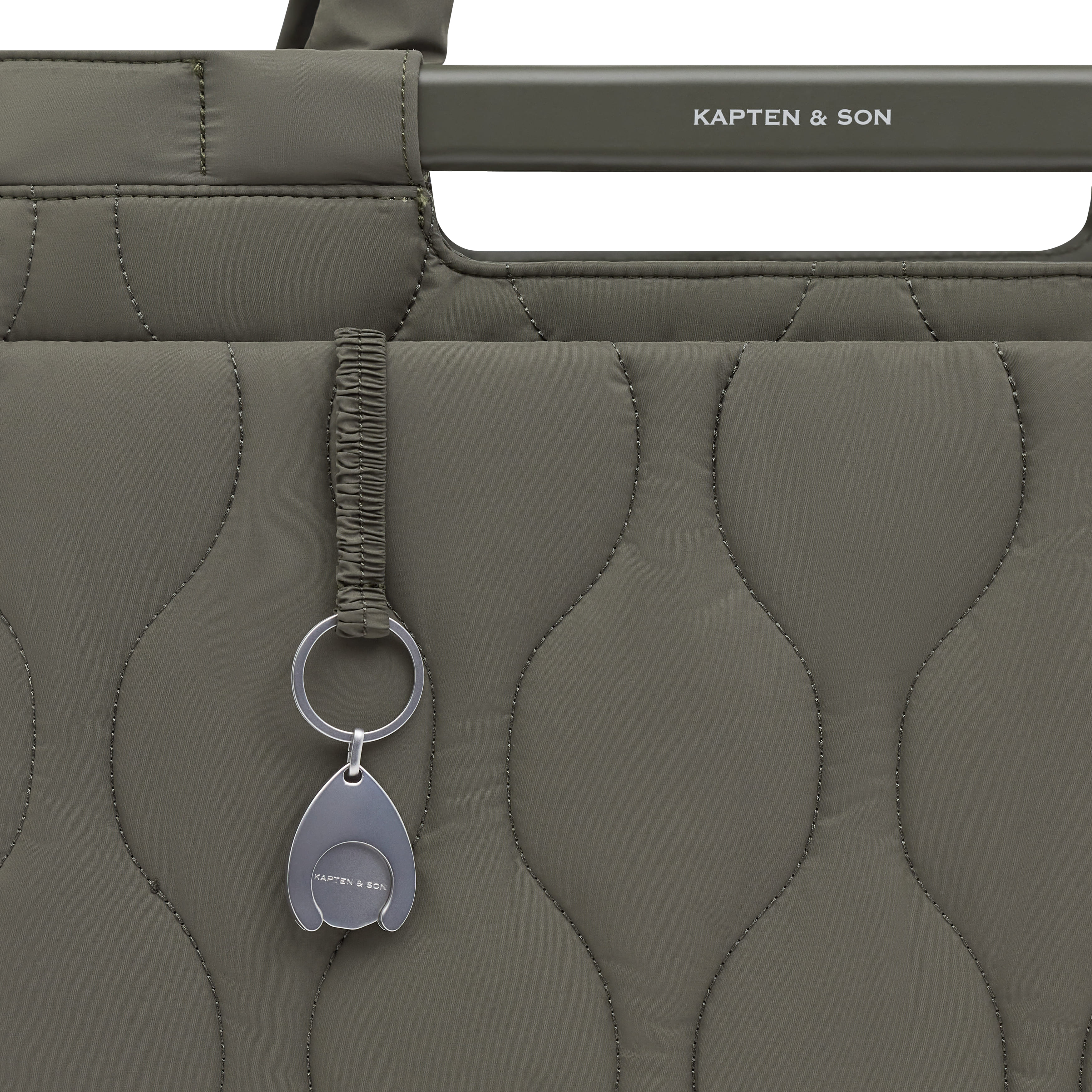 Kapten & Son Vaasa Shopping Basket Quilted khaki
