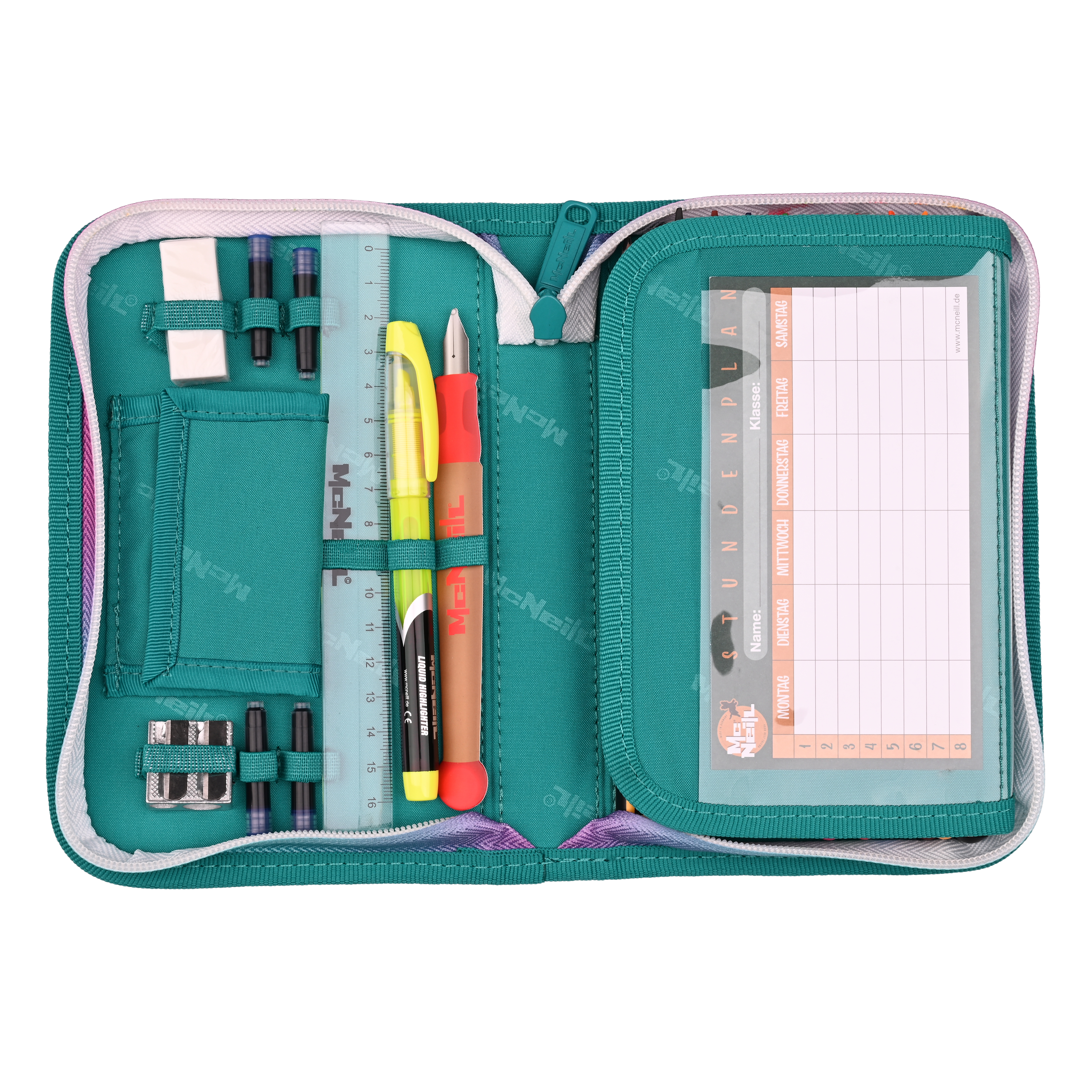 McNeill Schulranzen-Set Bravo Seafish 9-teilig