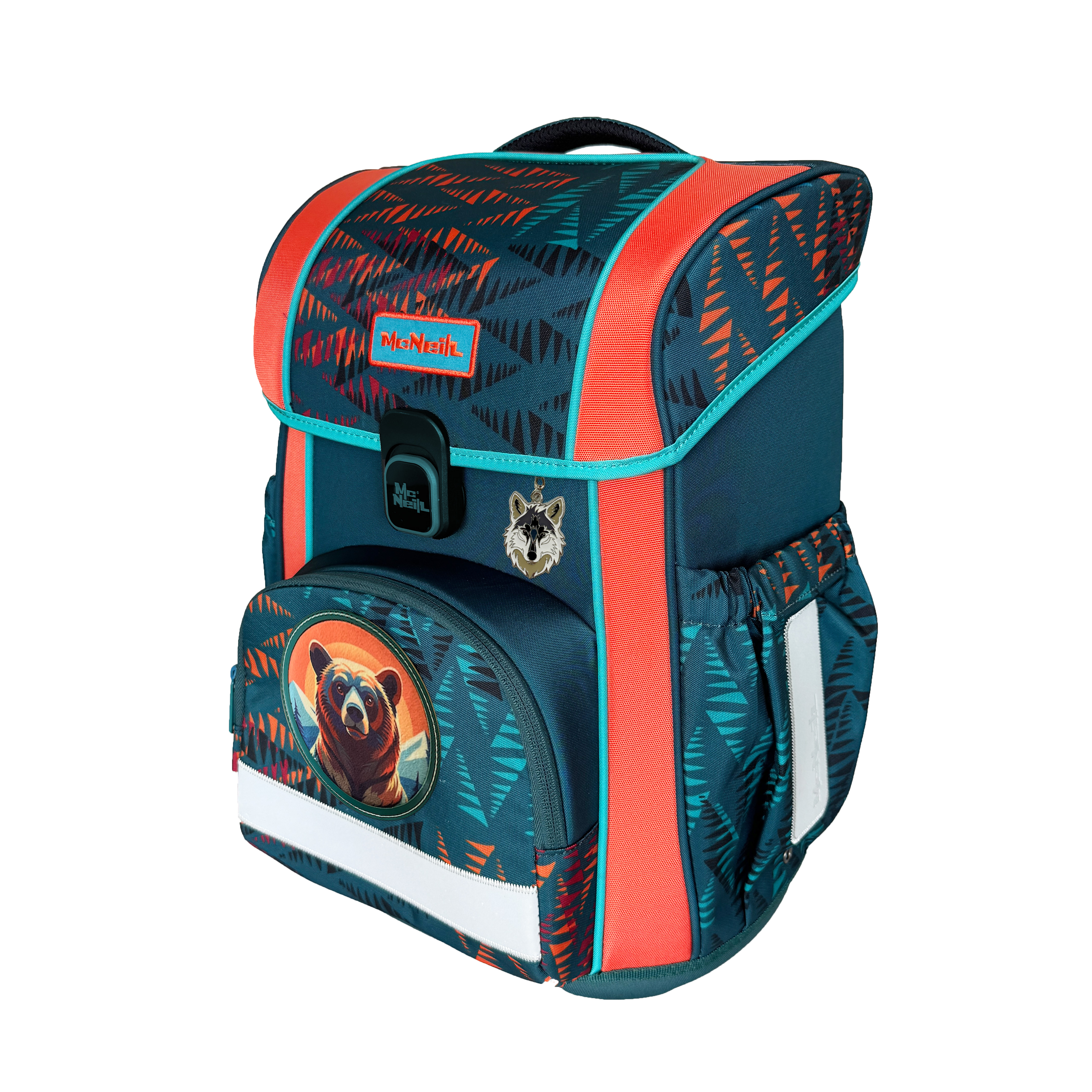 McNeill Schulranzen-Set Bravo Bear 9-teilig