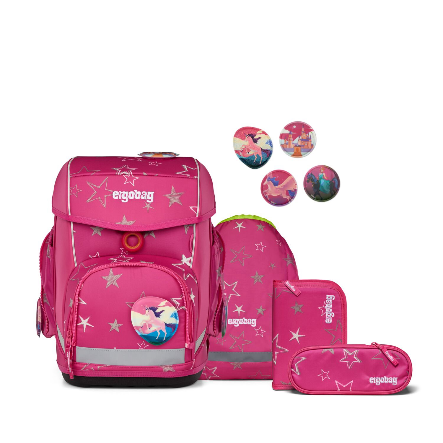 Ergobag Schulranzen-Set Cubo SternzauBär 2025