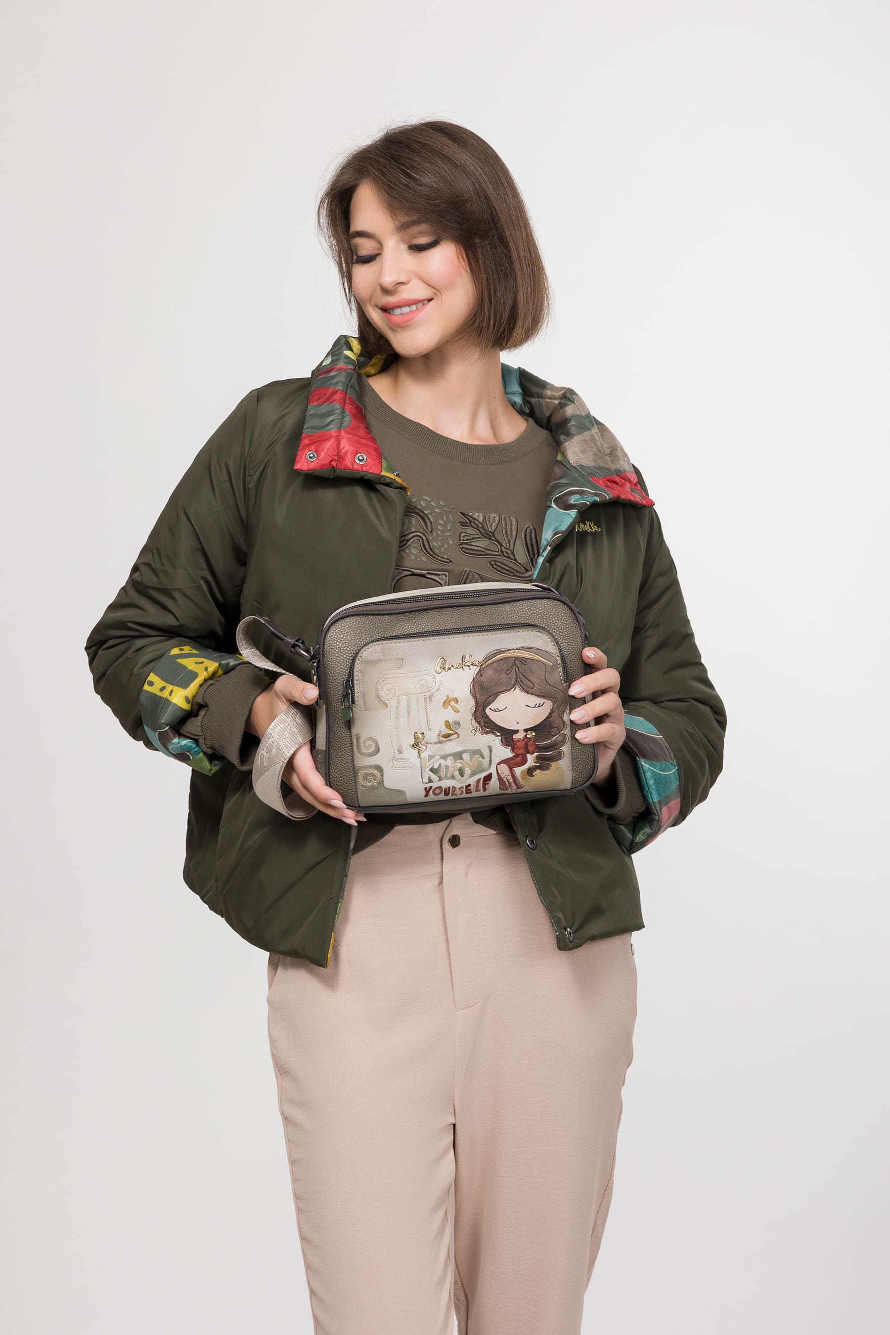 Anekke Umhängetasche mit Vorderfach Muse