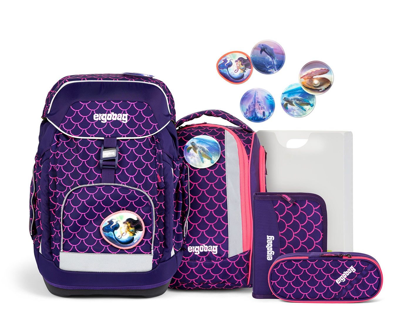 Ergobag Schulranzen-Set Maxi PerlentauchBär 2024