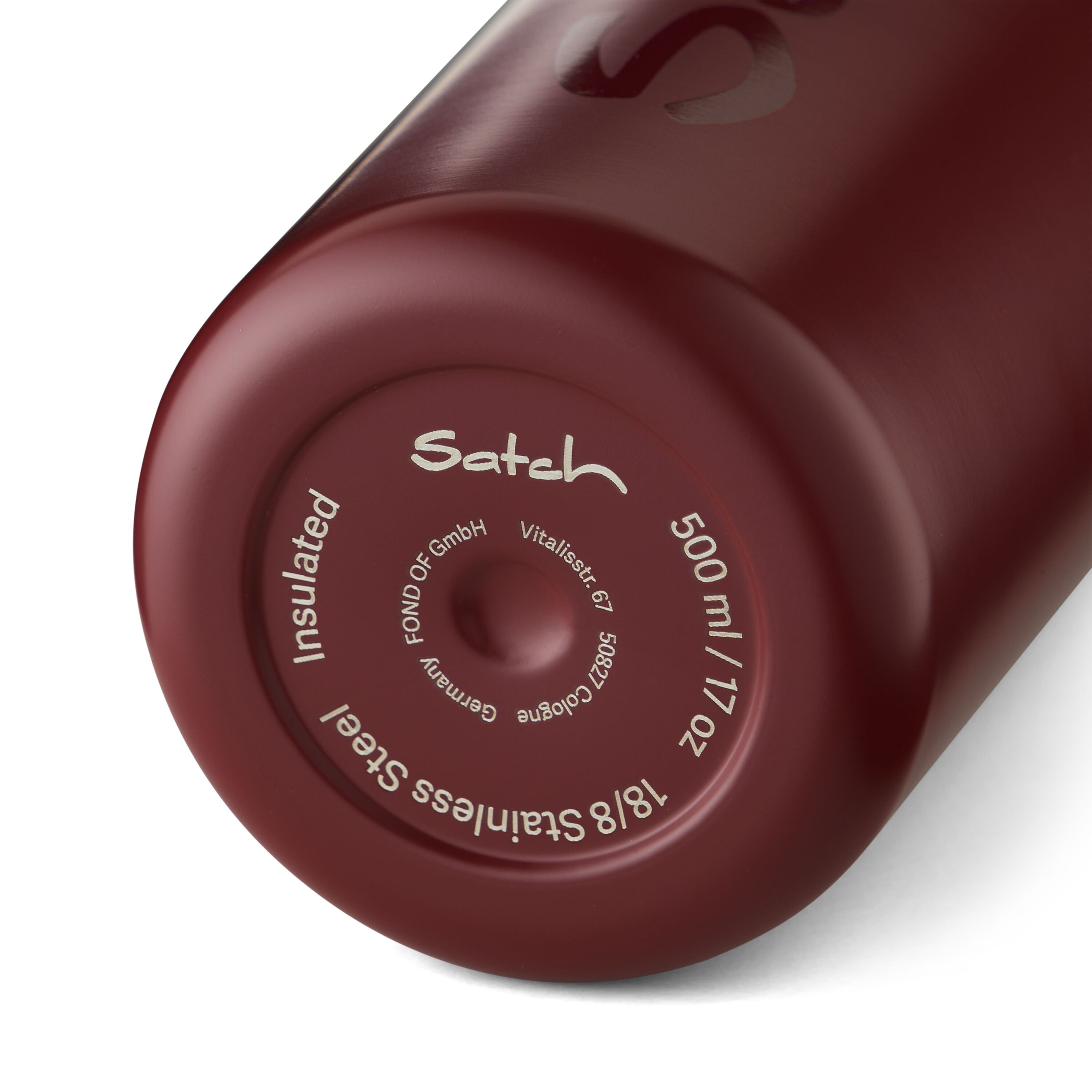 Satch 0,5 Trinkflasche Edelstahl berry Satch 0,5 Trinkflasche Edelstahl berry