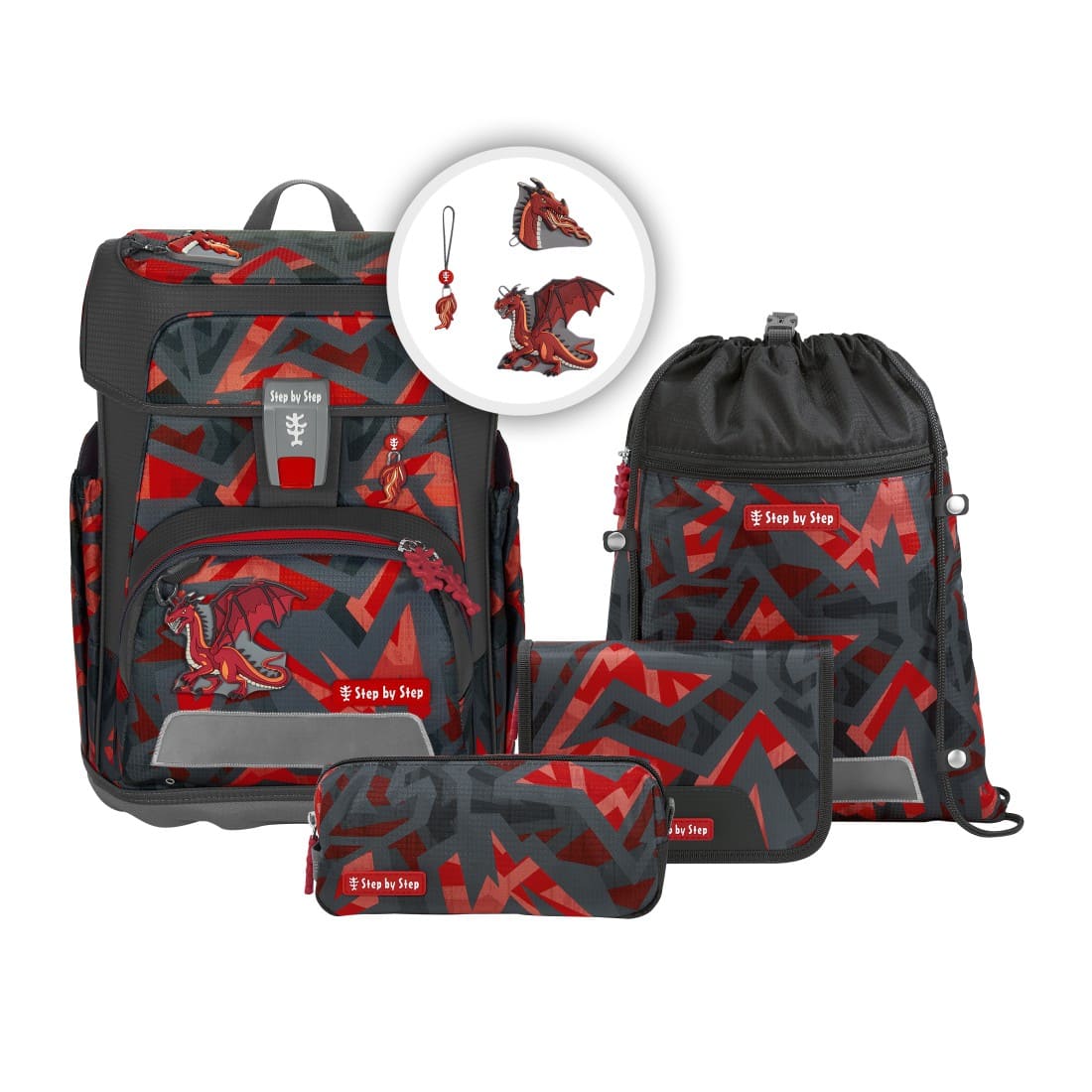 Step by Step Schulranzen-Set CLOUD Dragon Firo 2027