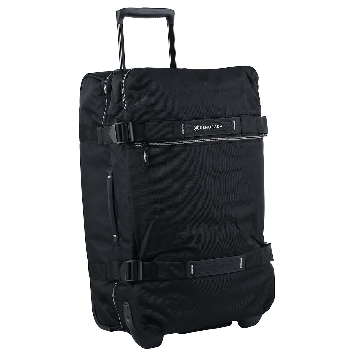 KENORADA Rollen-Reisetasche mit Rucksackfunktion RT31B M Black 