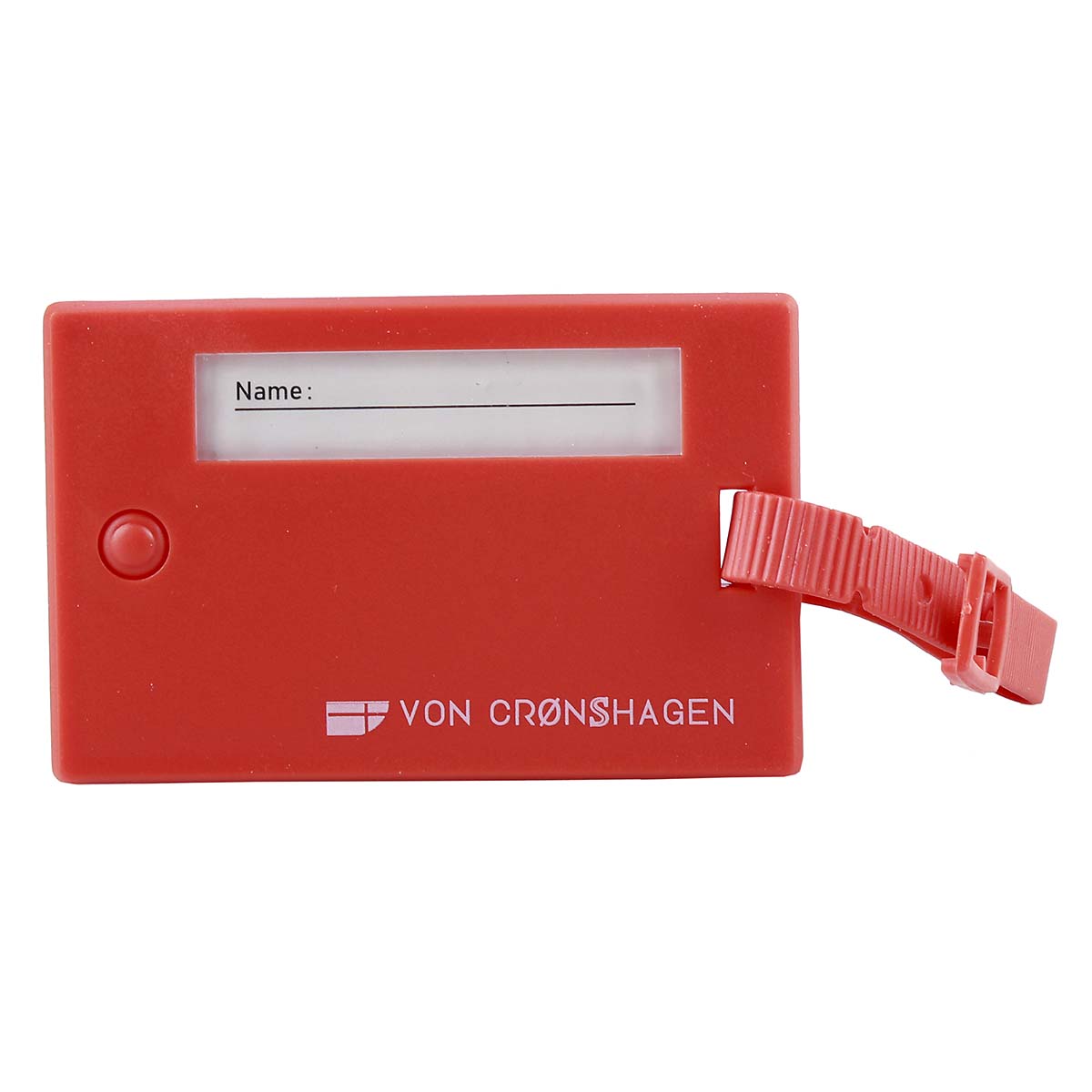 von Cronshagen Kofferanhänger mit Sichtfenster rot