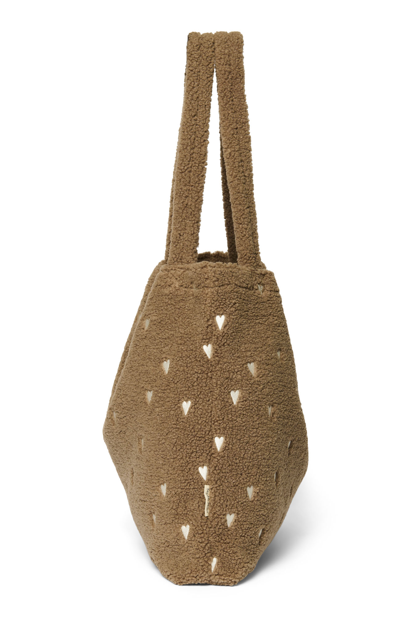 Studio Noos Teddy Mom Bag Brown Hearts 