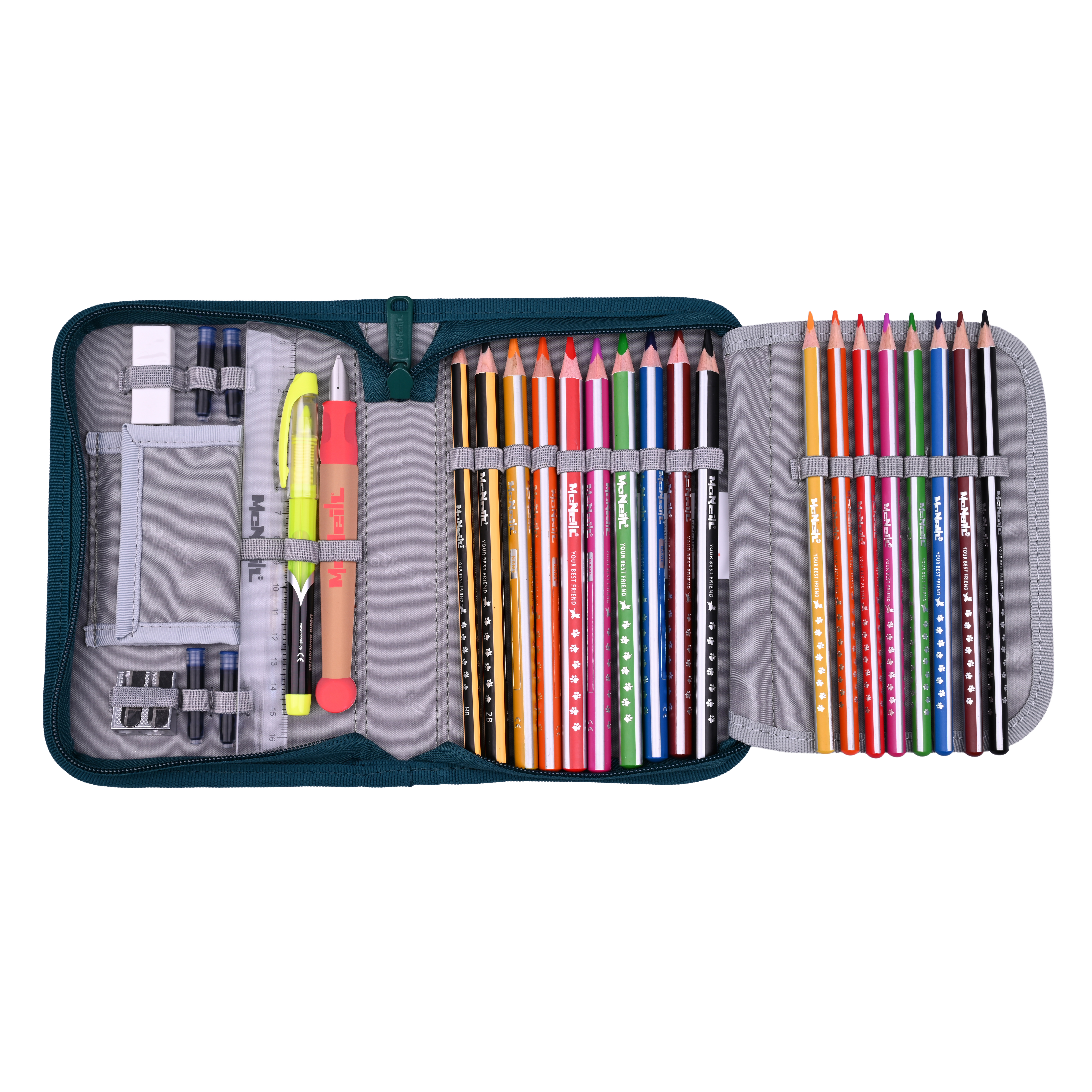 McNeill Schulranzen-Set Bravo Deary 9-teilig 