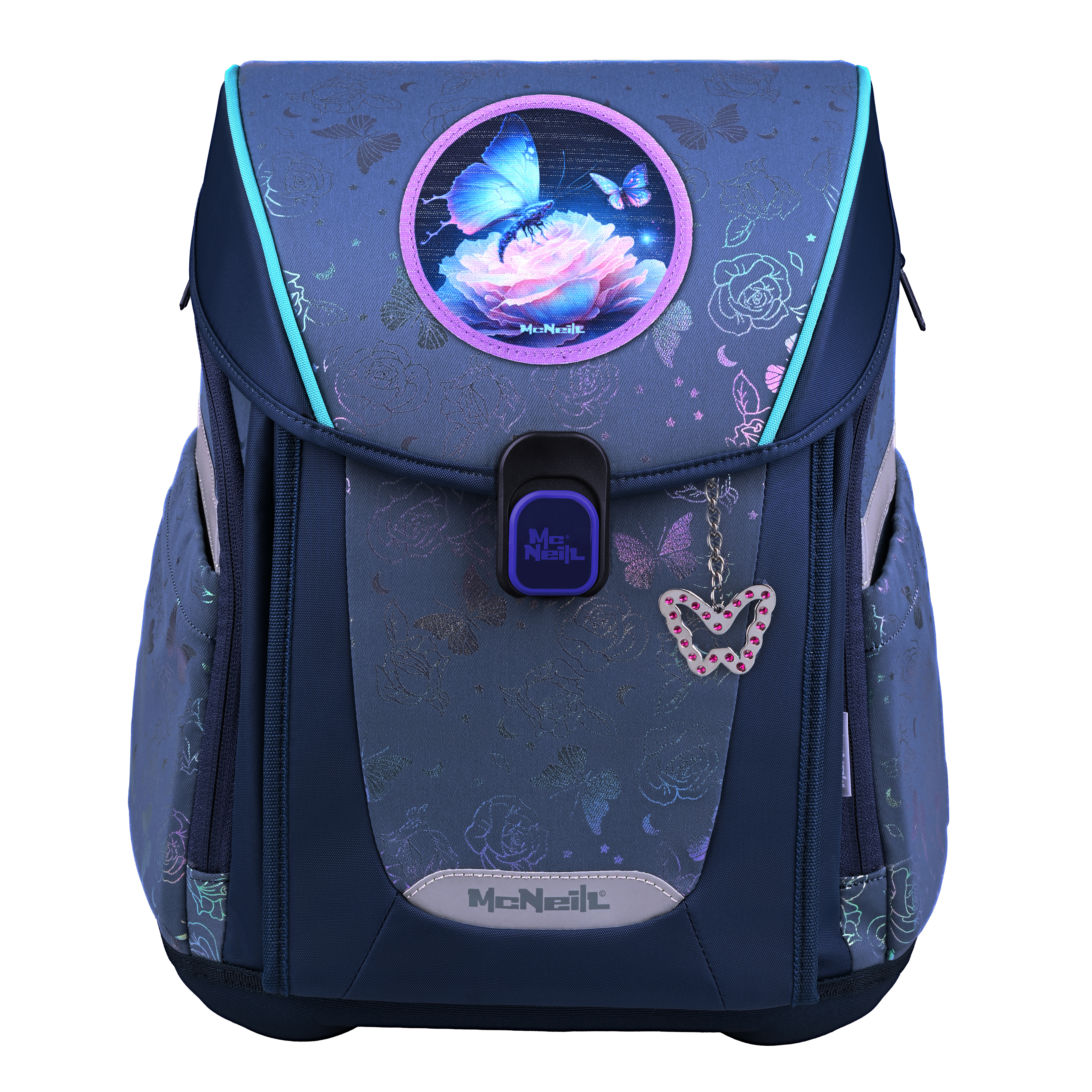 McNeill Schulranzen-Set Primo Roses 9-teilig 