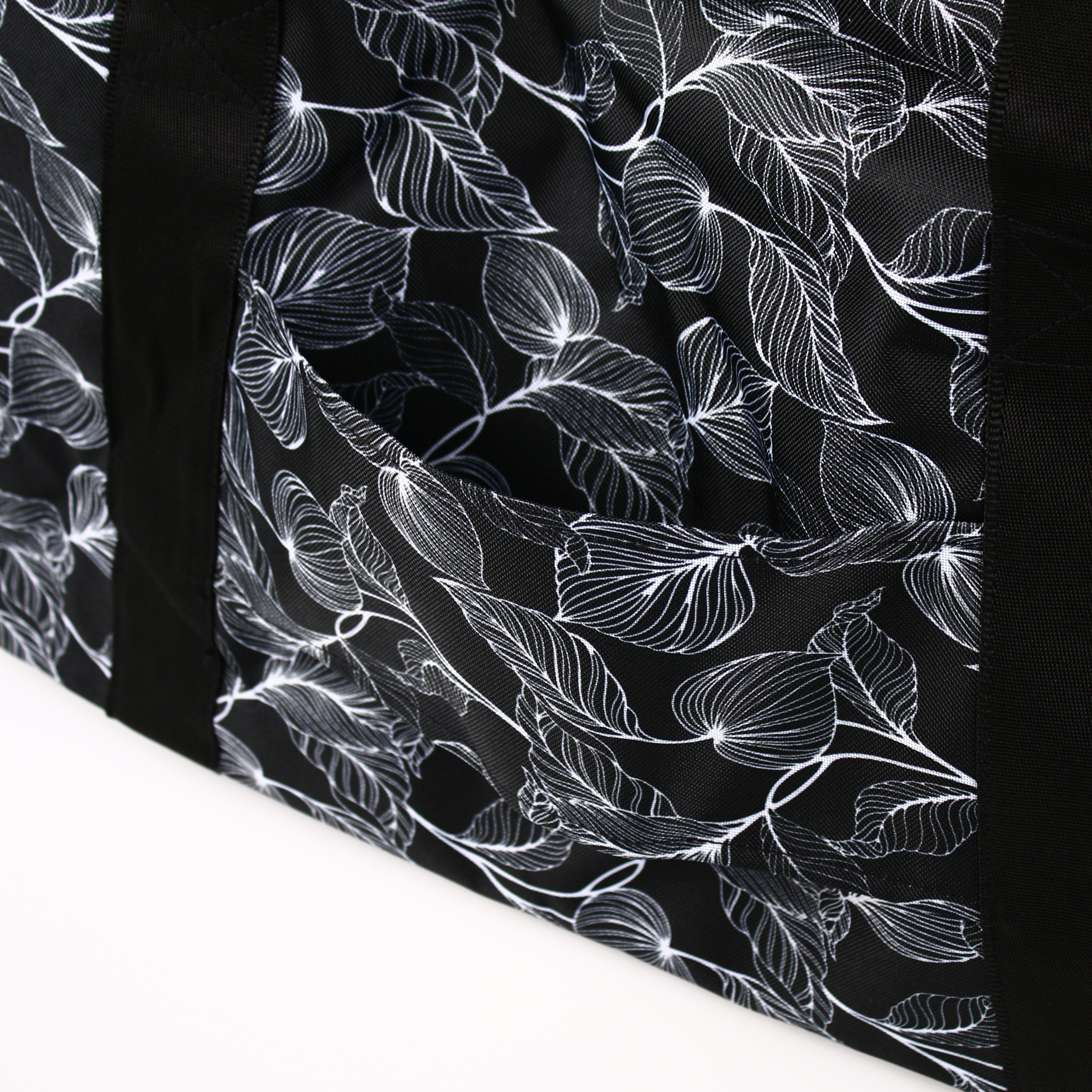 Kenorada Reisetasche Rainbow L Flower schwarz