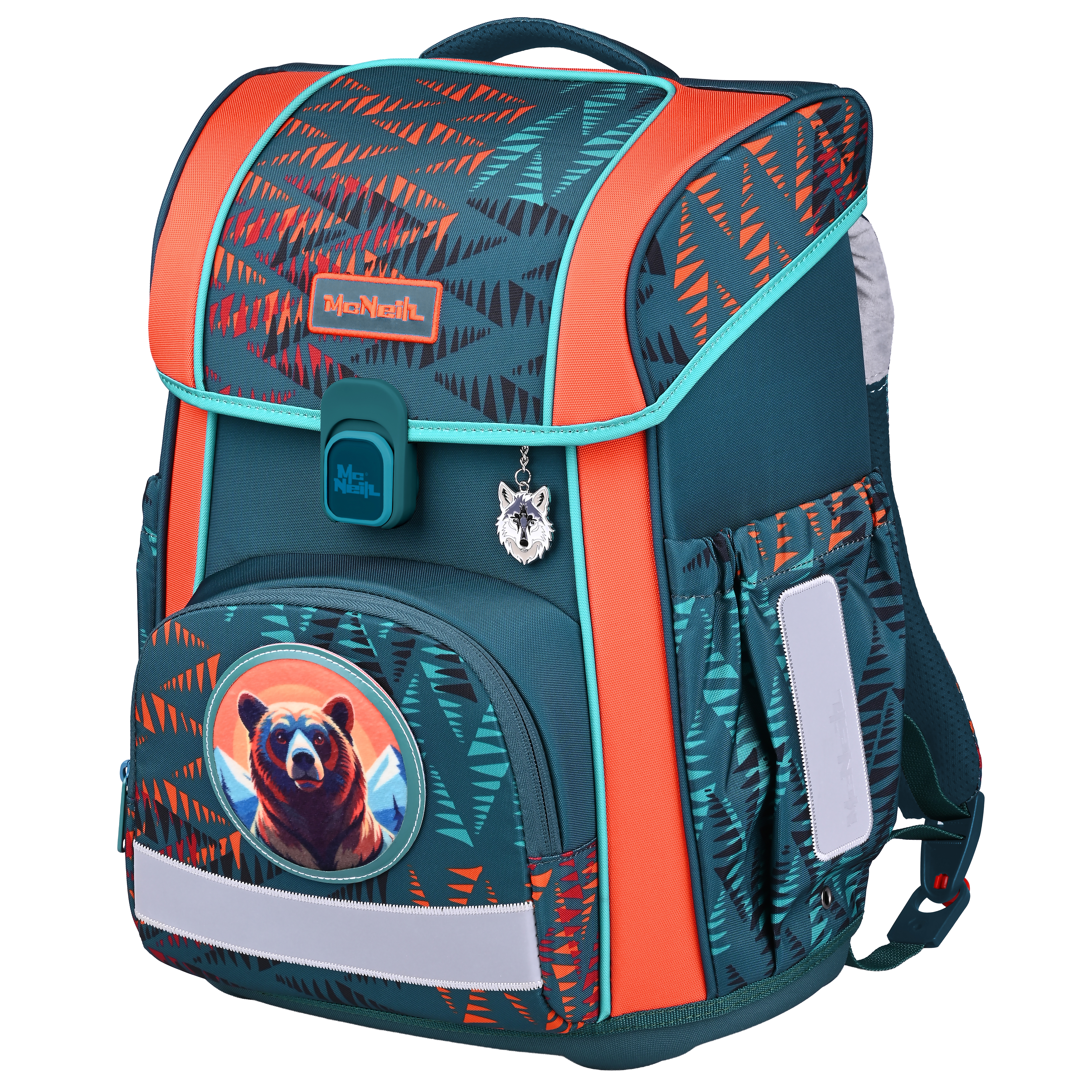 McNeill Schulranzen-Set Bravo Bear 9-teilig