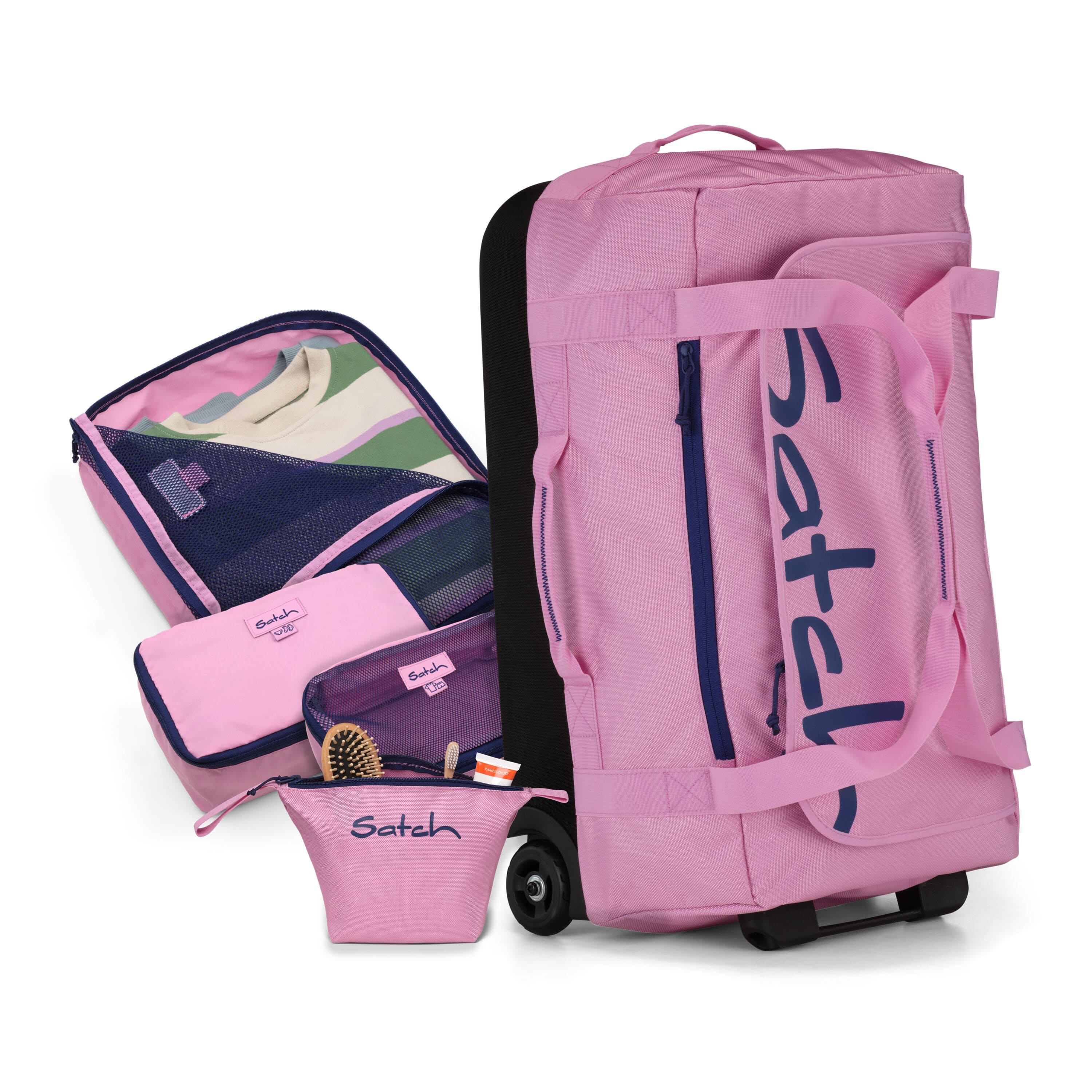 Satch Reisetasche Set Quest Jet Pink