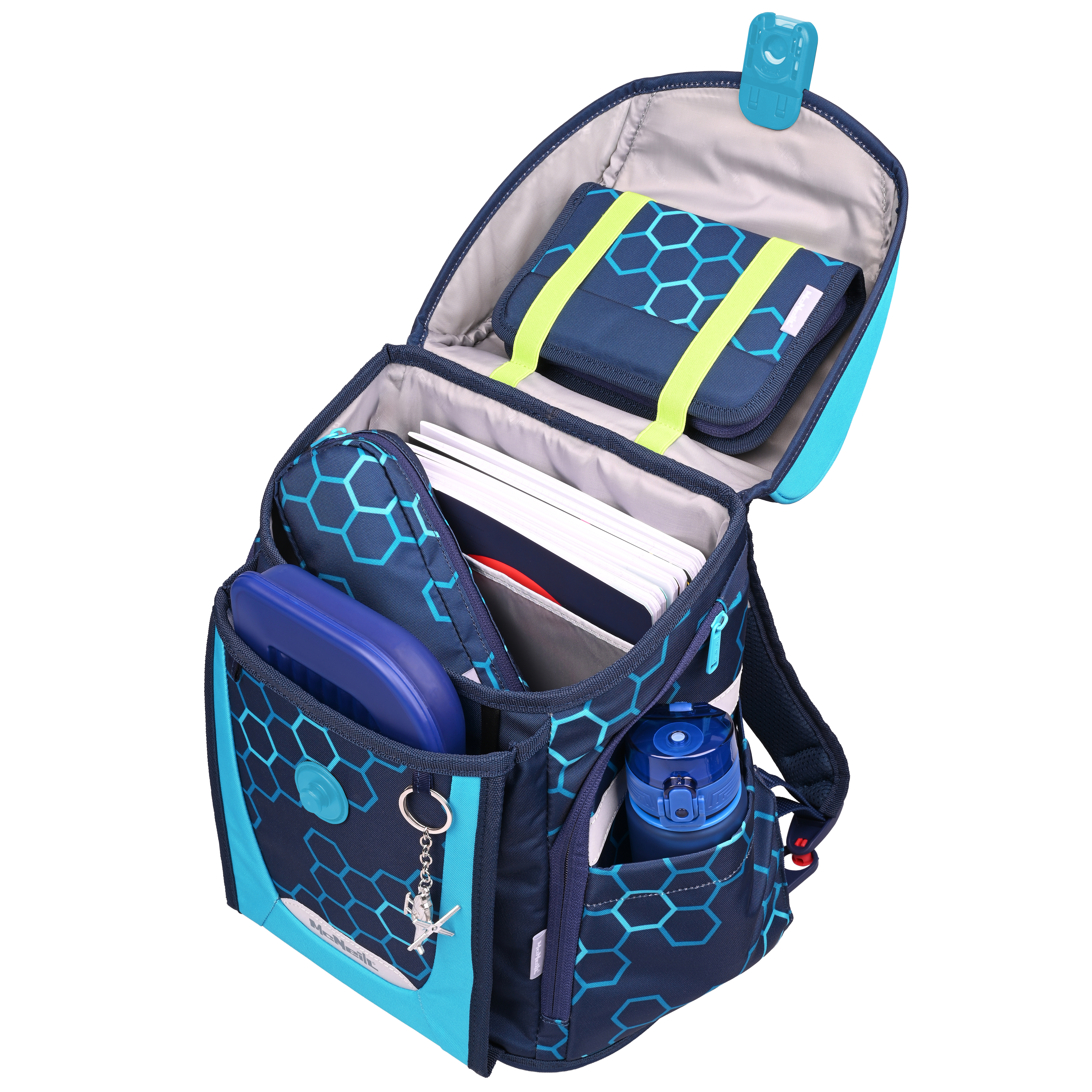 McNeill Schulranzen-Set Primo Xagon 9-teilig