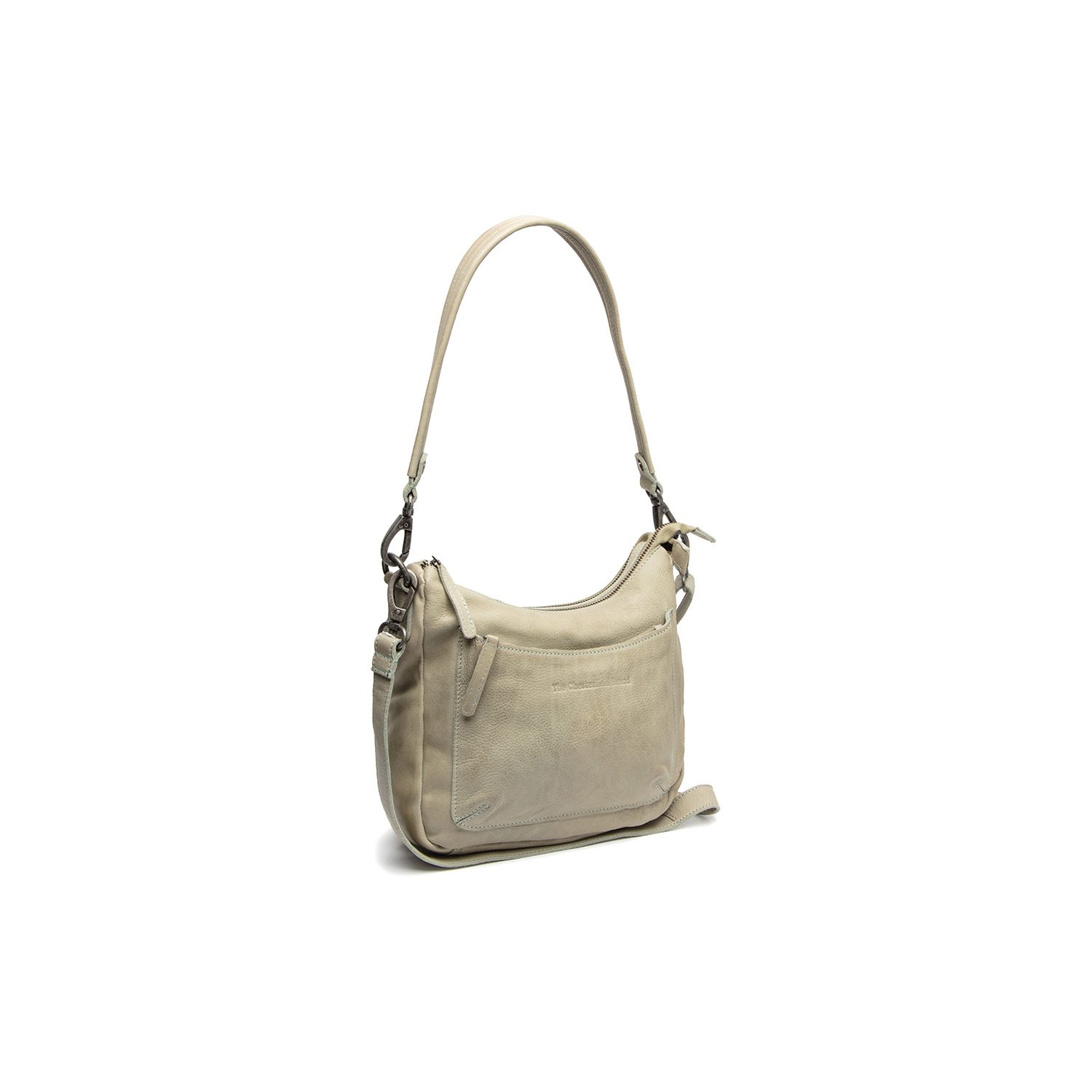 Chesterfield Leder Umhängetasche Caroline meeres grün
