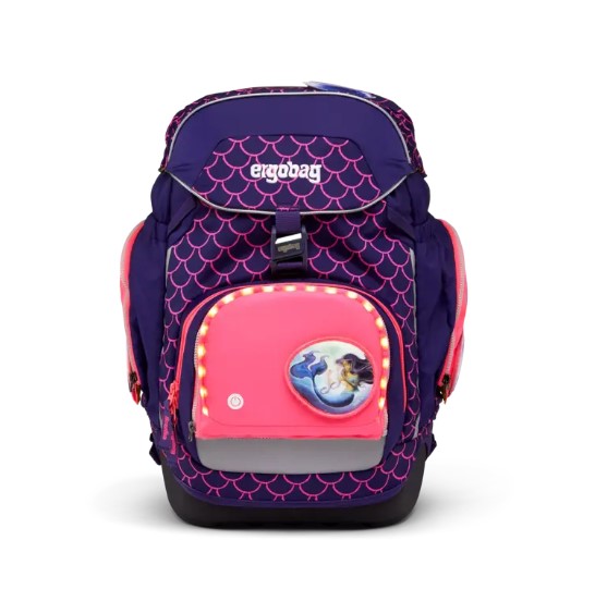 Ergobag Fluo LED Zip Set Pink
