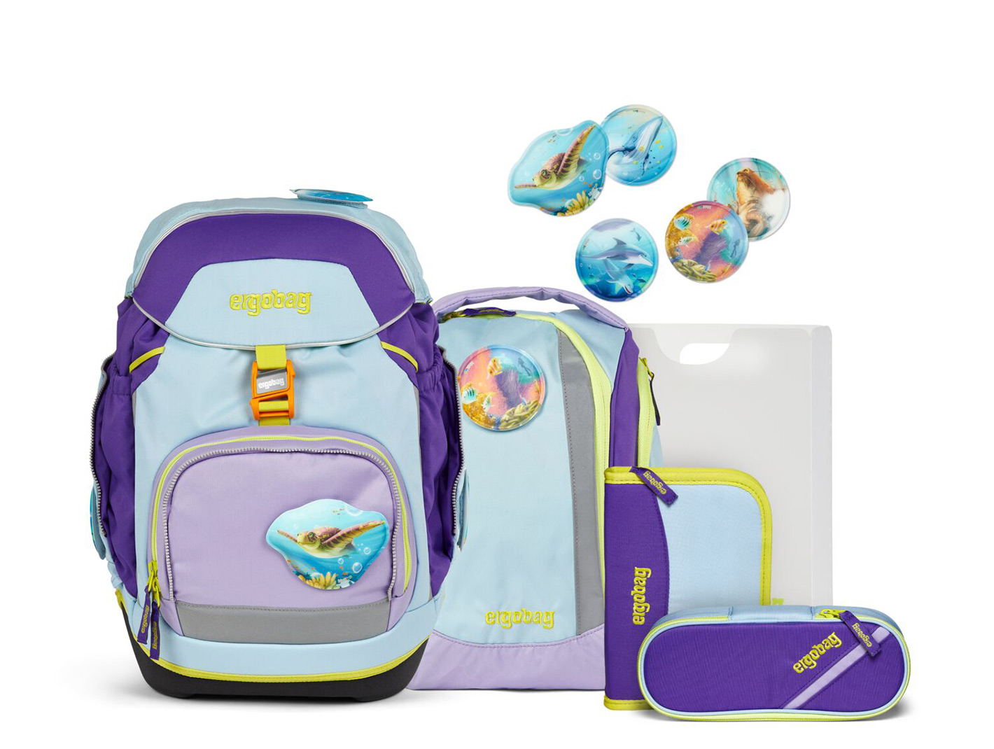 Ergobag Schulranzen-Set Pack Nature Explorer Special Edition Tauchbär