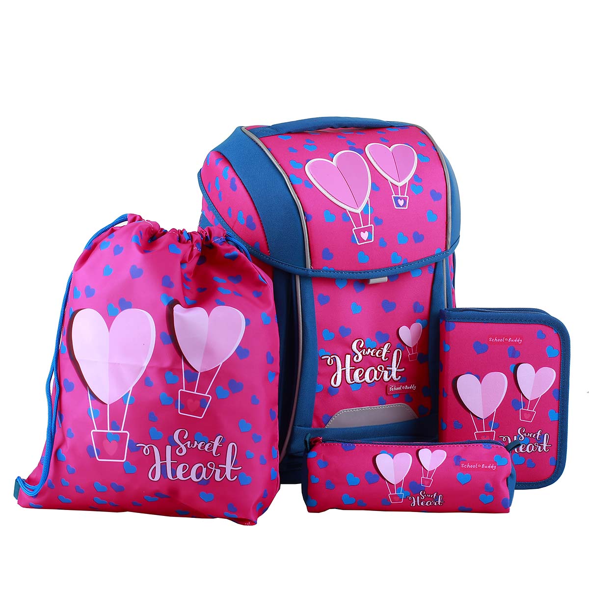 School Buddy Schulranzen-Set Sweet Heart