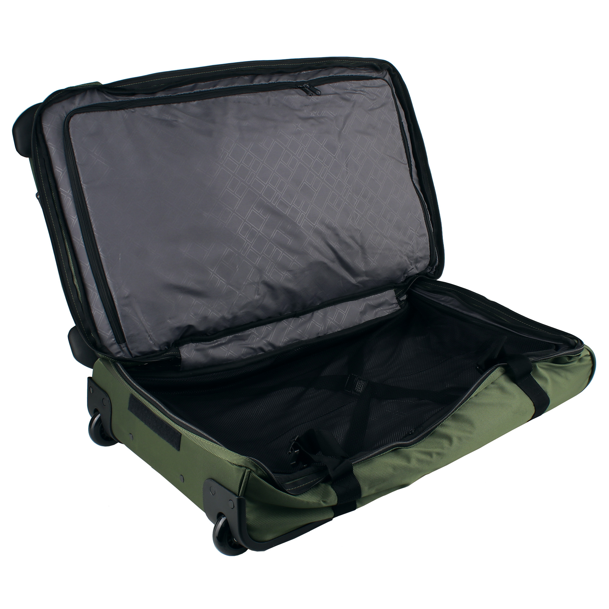 KENORADA Rollen-Reisetasche mit Rucksackfunktion RT31B L khaki KENORADA Rollen-Reisetasche mit Rucksackfunktion RT31B L khaki