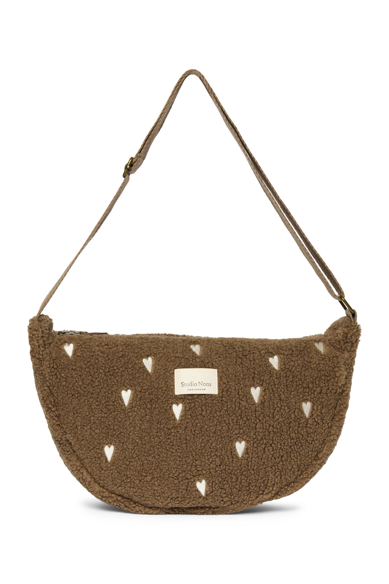 Studio Noos Teddy Adult Fanny Pack Brown Hearts