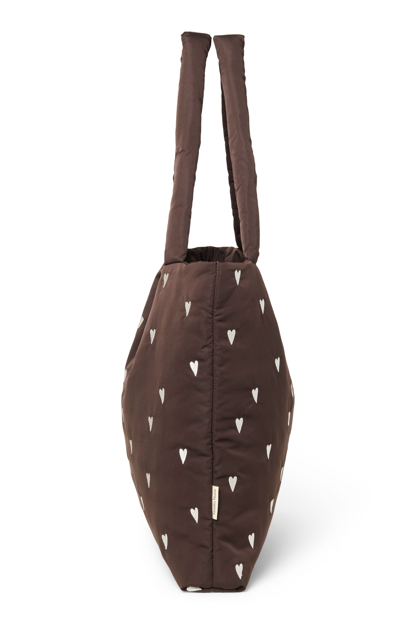 Studio Noos Puffy Mom Bag Brown Hearts Studio Noos Puffy Mom Bag Brown Hearts