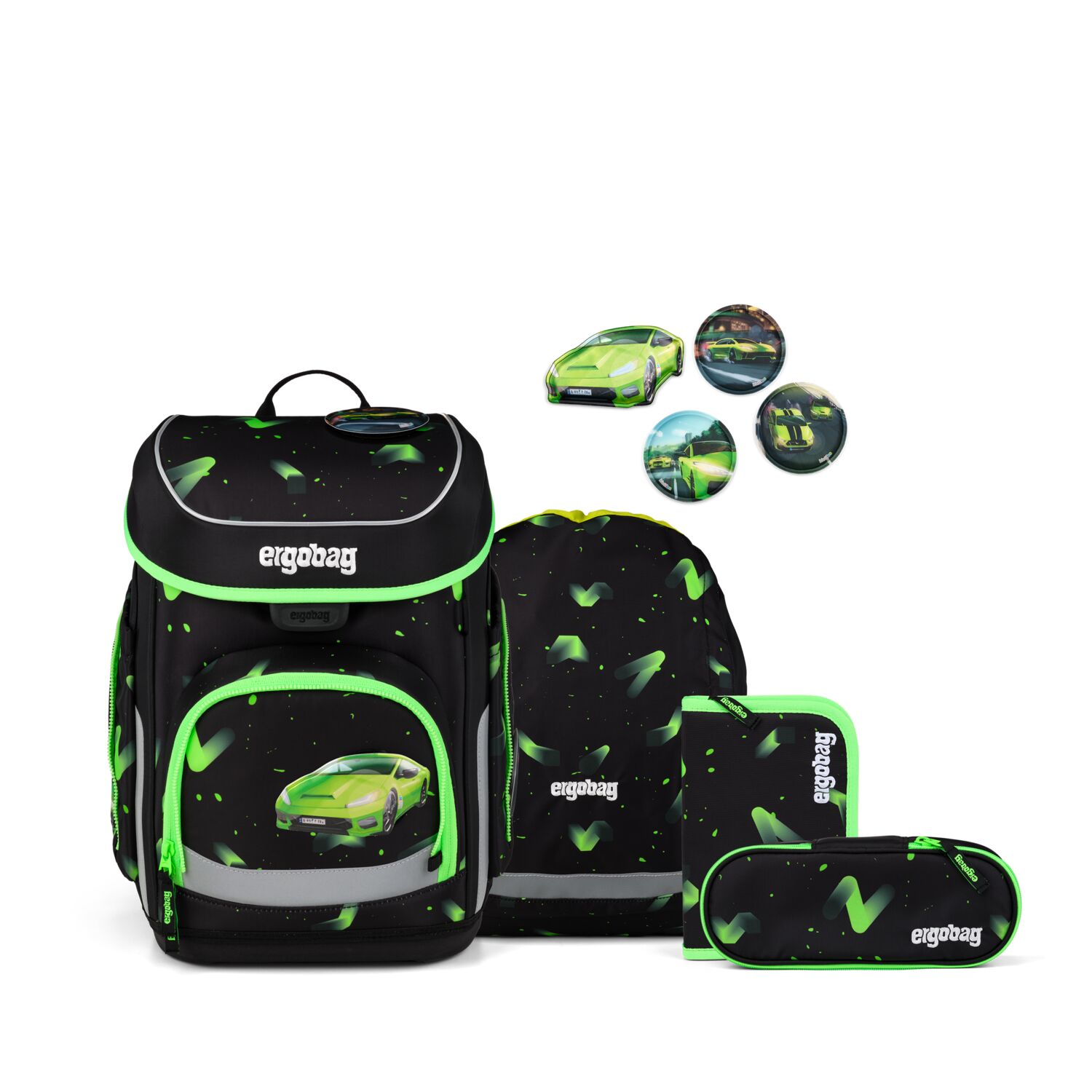 Ergobag Schulranzen-Set Cubo ÜBärholspur 2027