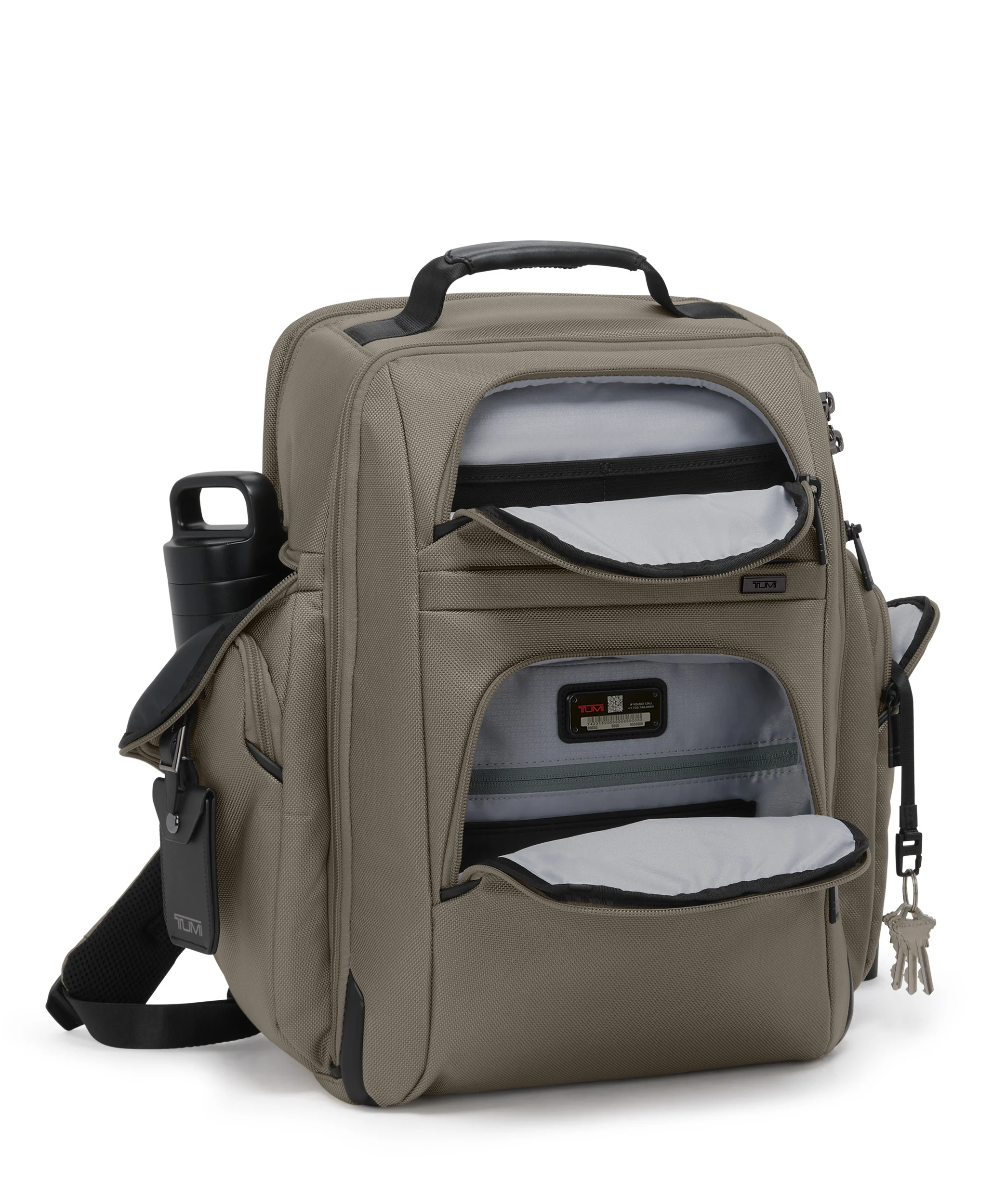 TUMI Alpha 4 Brief Pack Reiserucksack grey alloy TUMI Alpha 4 Brief Pack Reiserucksack grey alloy