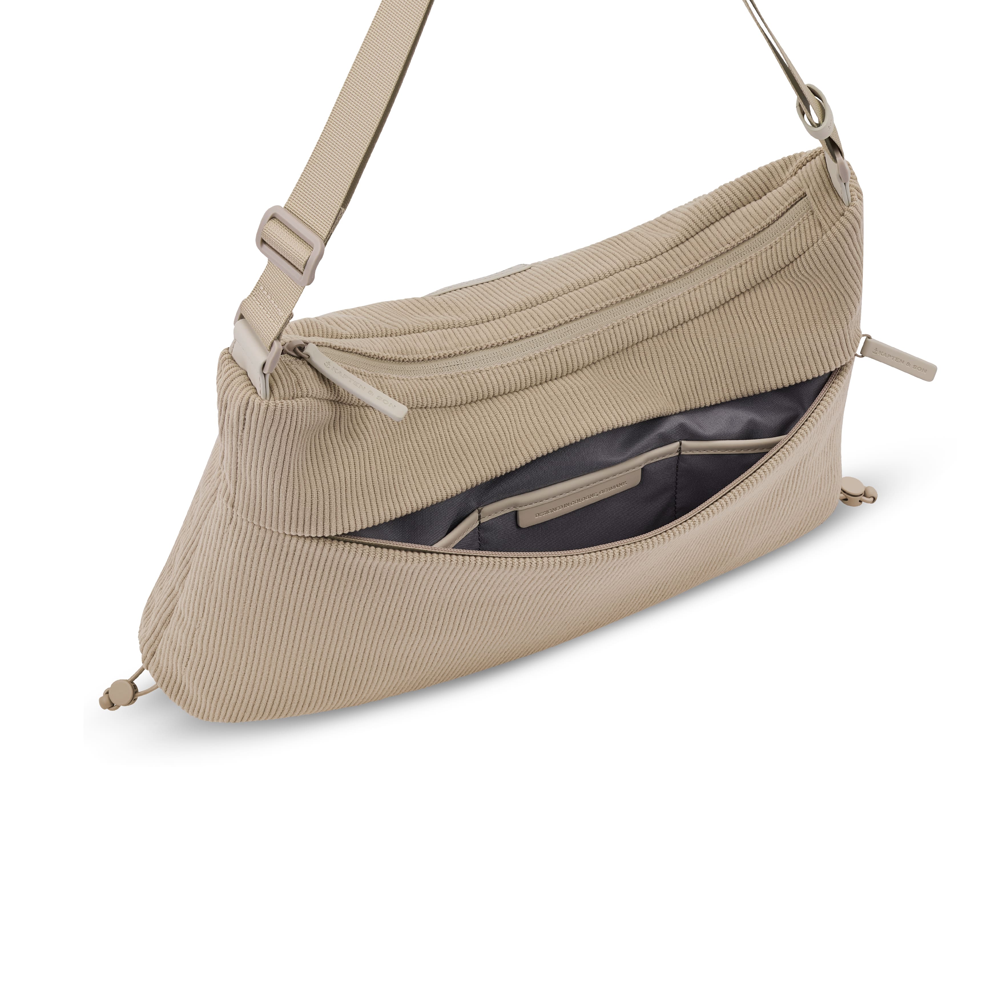 Kapten & Son Umhängetasche Skara Small Cord dusty sand
