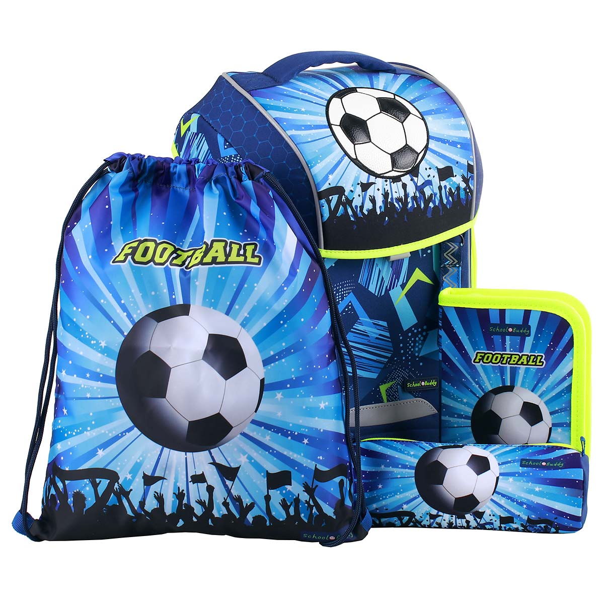 School Buddy Schulranzen-Set Football