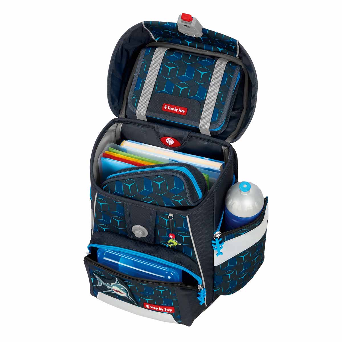 Step by Step SPACE SHINE Schulranzen-Set Shark Dexter 2025